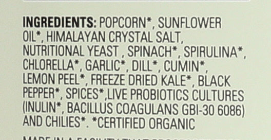 LIVING INTENTIONS POPCORN SALA VERDE - Case of 12