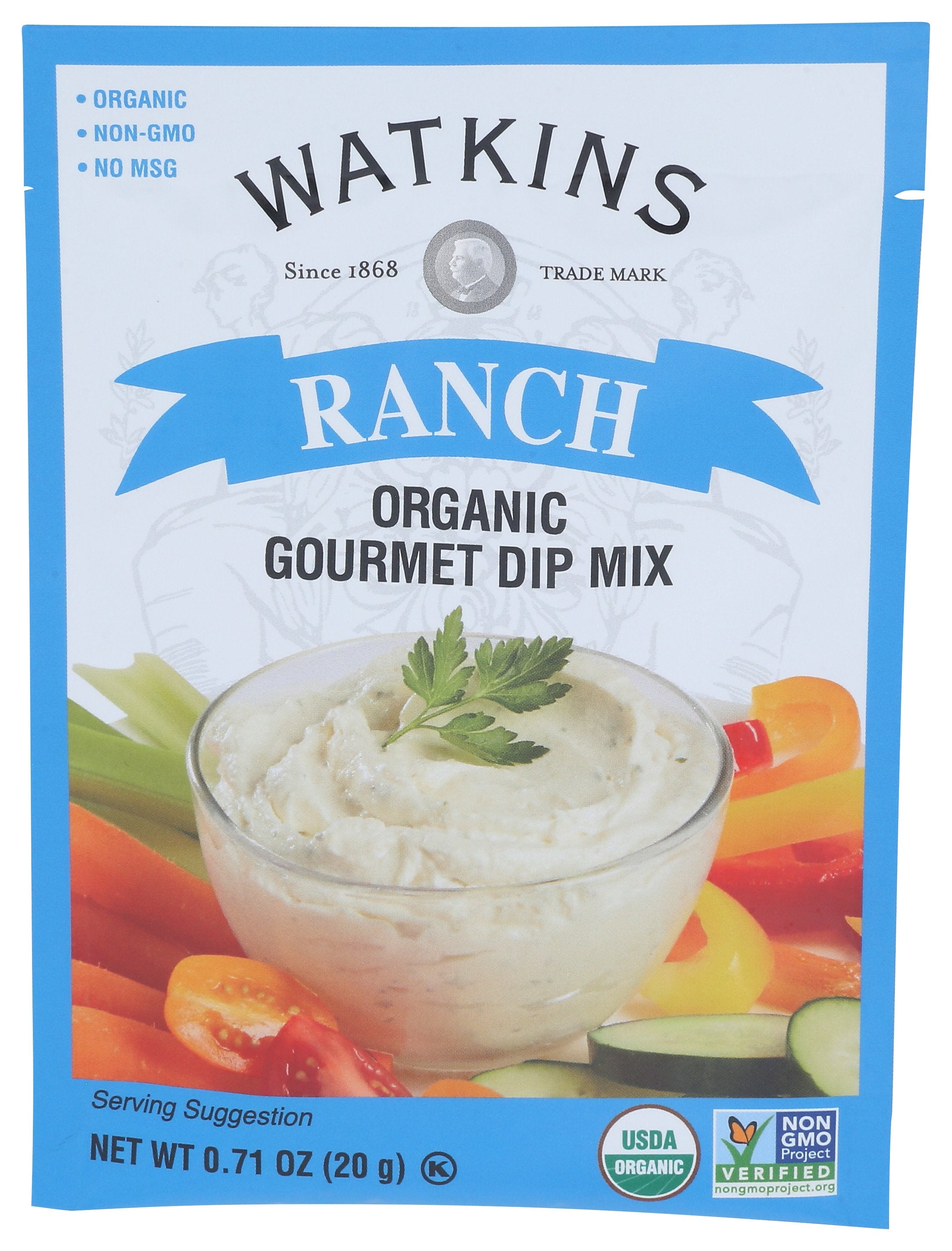WATKINS MIX RANCH DIP ORG - Case of 12