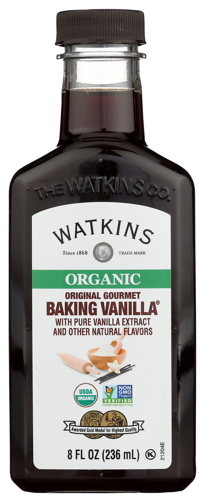 Watkins Extract Vanilla Organic Gourmet  - Pack of 6 - 8 FO / 11.5 OZ