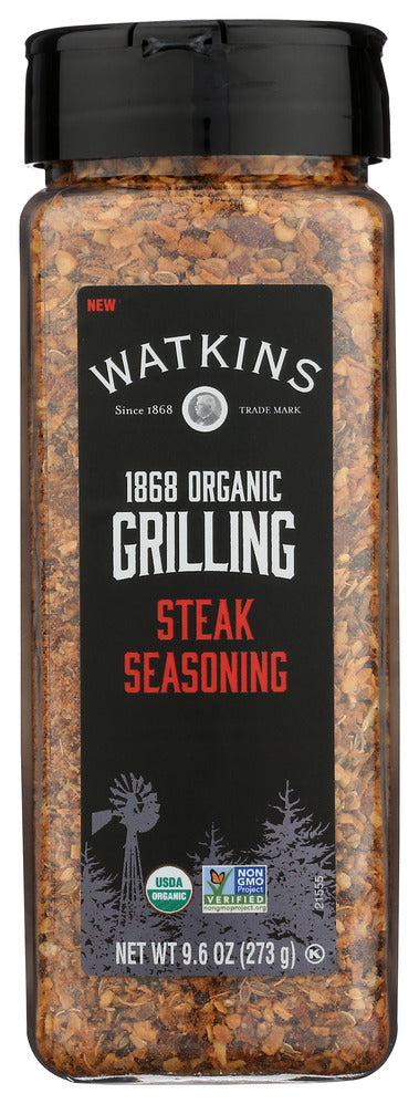 Watkins Seasoning Grill Steak Organic - Pack of 6 - 9.6 oz