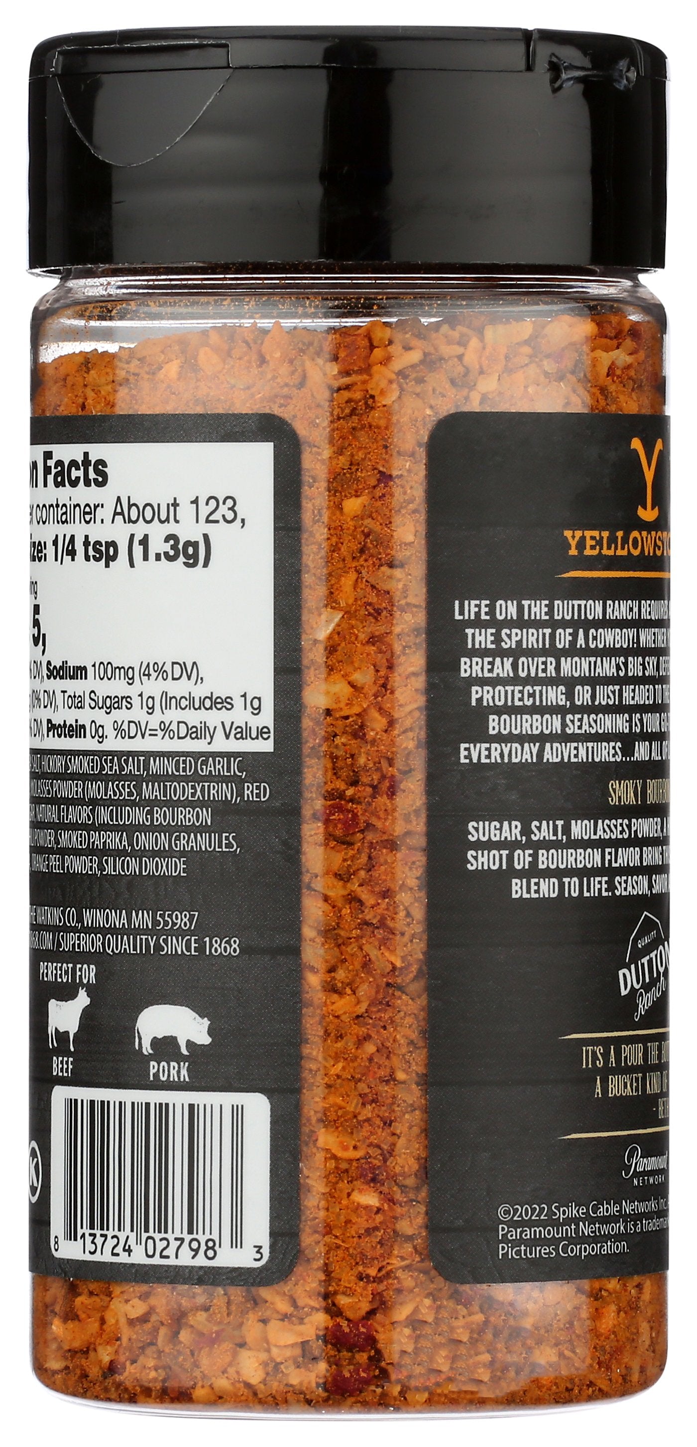 YELLOWSTONE SEASONING SMOKY BOURBON - Case of 6