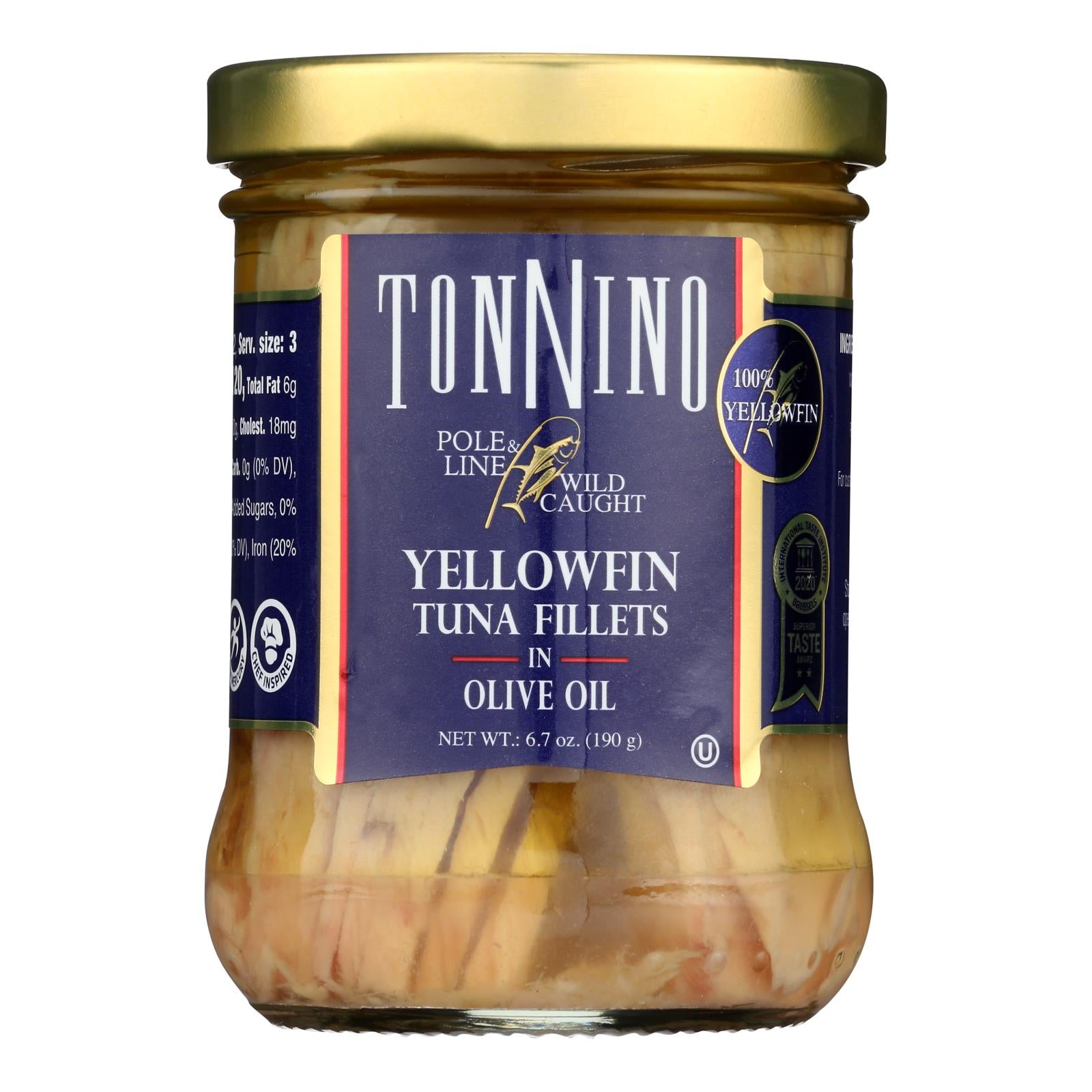 Tonnino Tuna - Tuna In Olive Oil - Case of 6 - 6.7 OZ