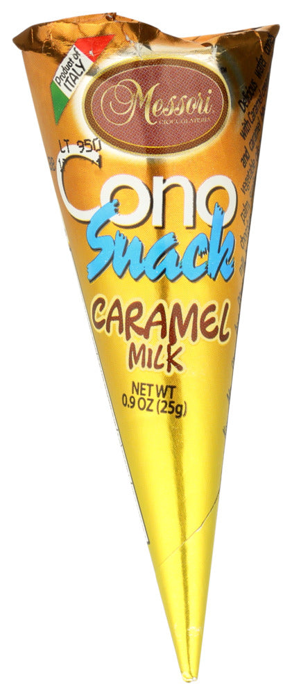 Messori Cono Snack Chocolate Caramel - Case of 12 - 0.9 oz