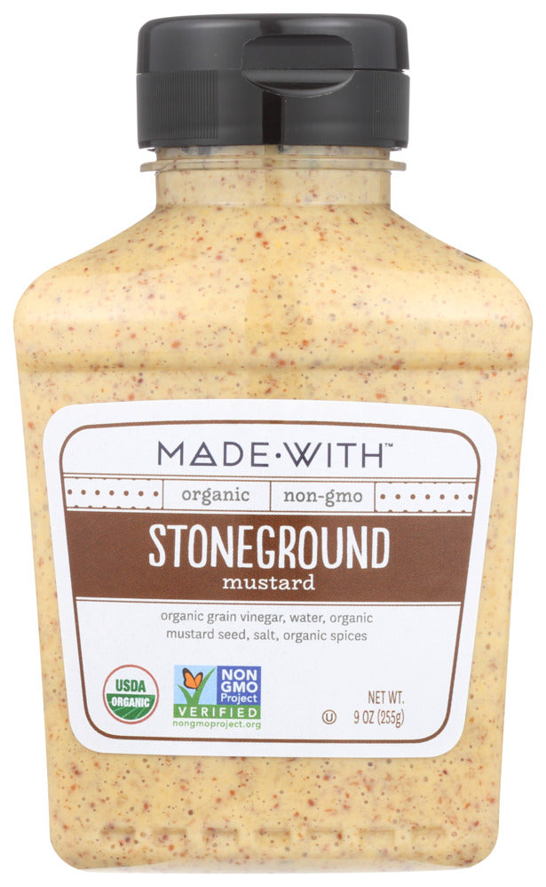 Made With Stone Ground Mustard Organic - Case of 6 - 9 oz