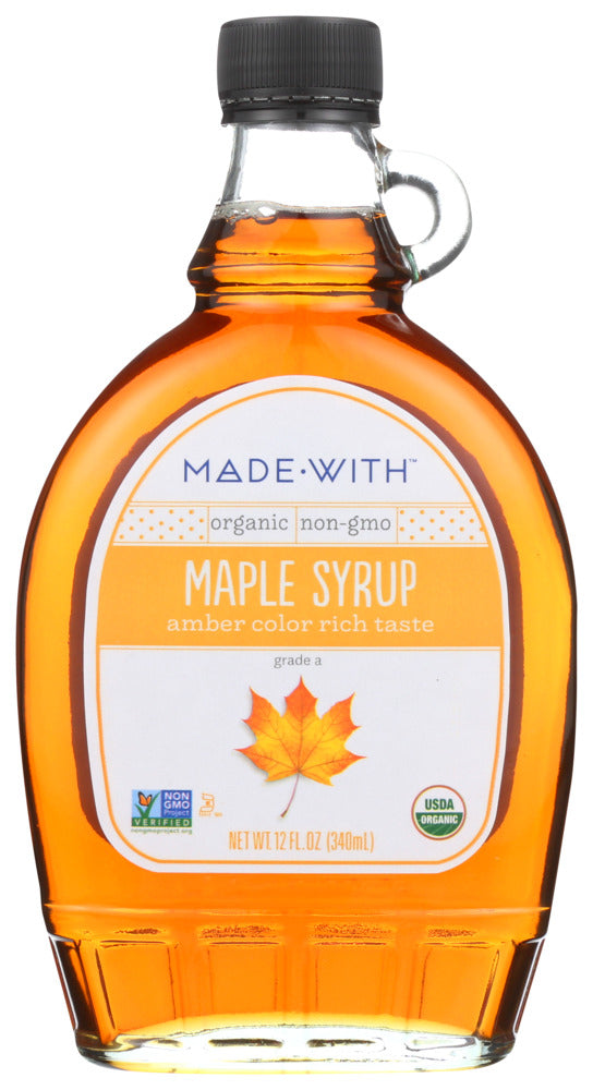 Made With Amber Color Grade A Maple Syrup - Case Of 12 - 12 OZ