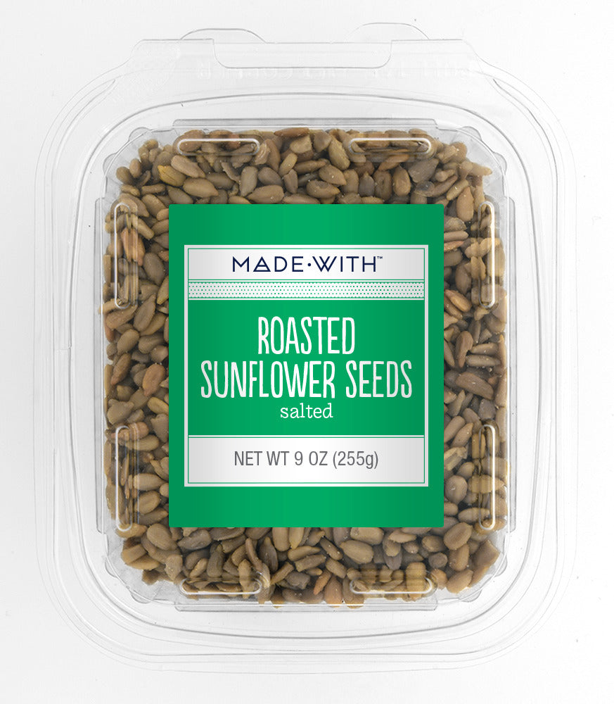 Made With Seeds Sunflower Roasted Salted Tub - Pack of 12 - 9 OZ