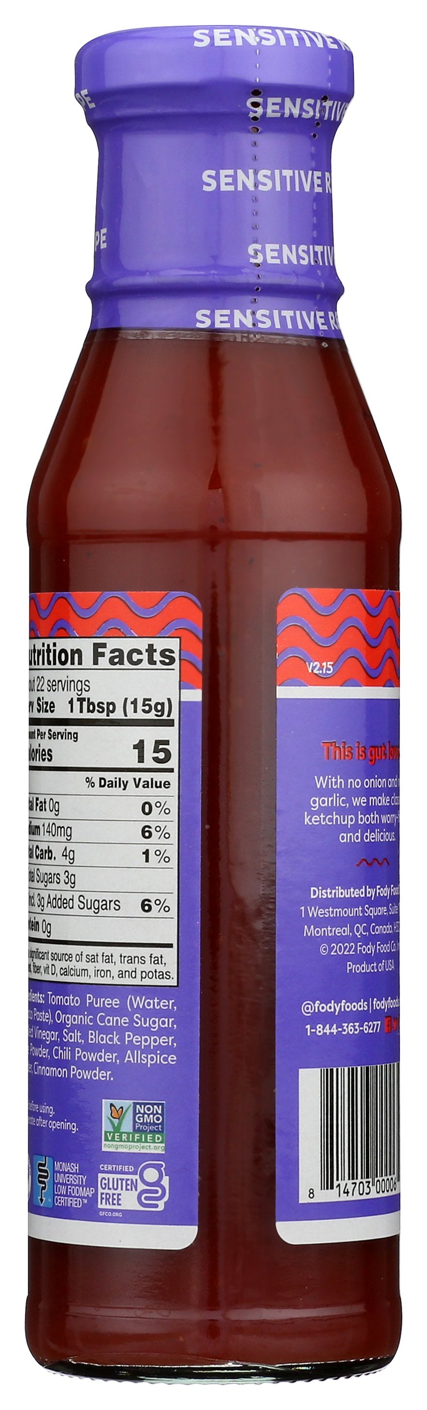 FODY FOOD CO KETCHUP - Case of 6