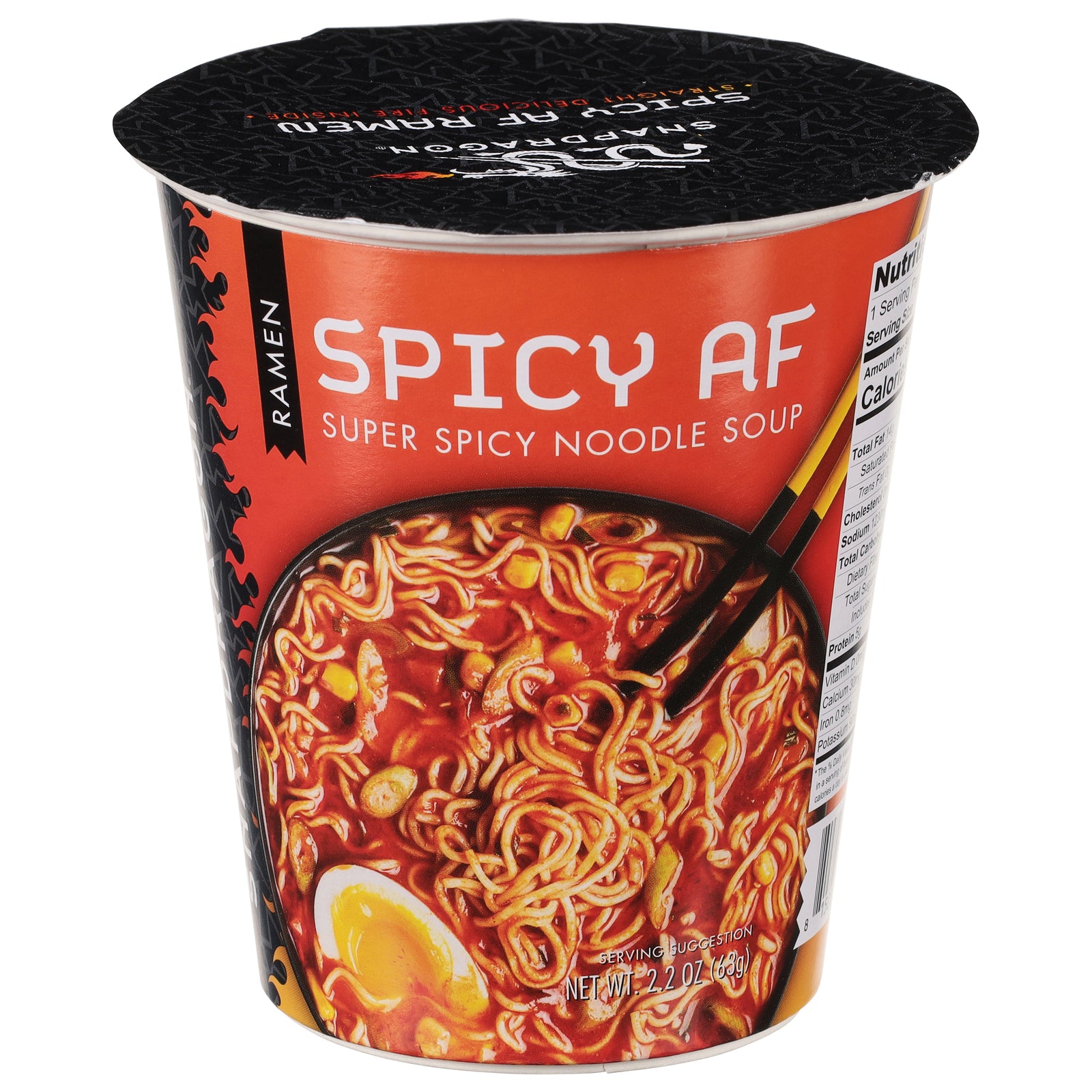 Snapdragon Foods - Ramen Cup Spicy Af - CS of 6-2.2 OZ