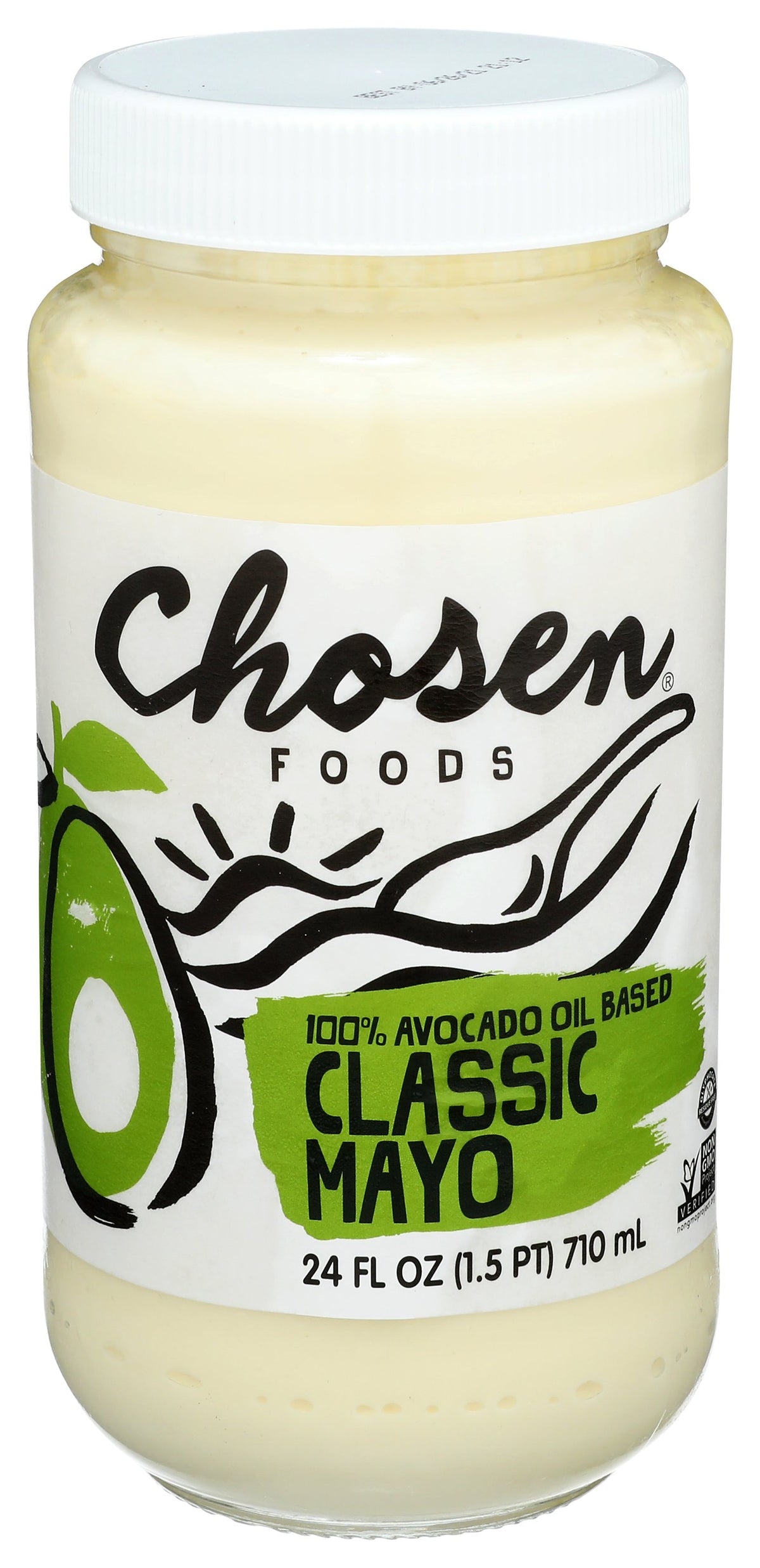 CHOSEN FOODS MAYO AVOCADO OIL - Case of 6 [MAYO CLASSIC - 24 OZ]