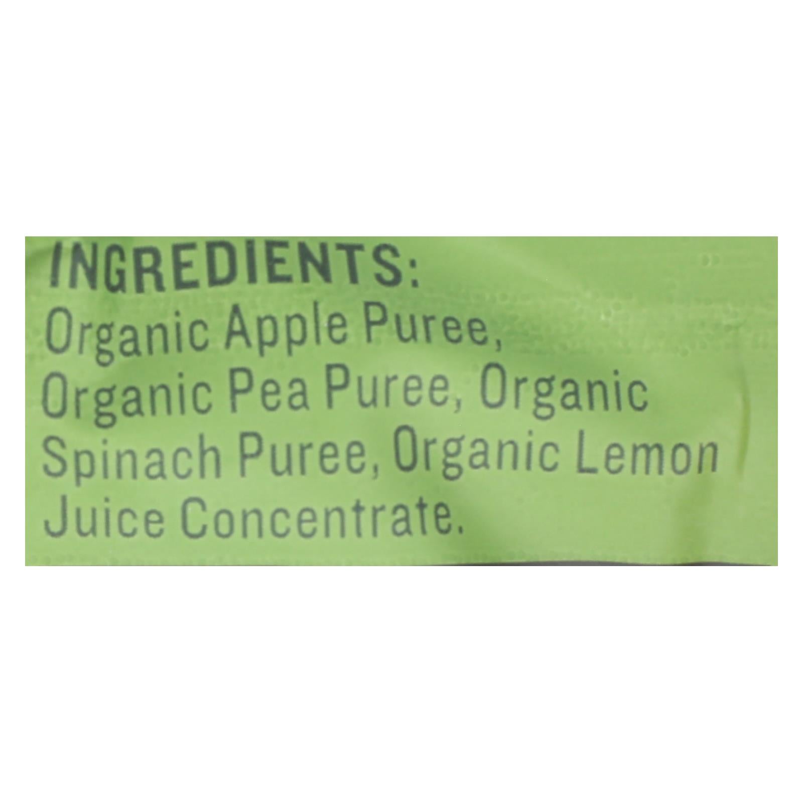 Peter Rabbit Organics Veggie Snacks - Pea Spinach And Apple - Case Of 10 - 4.4 Oz.