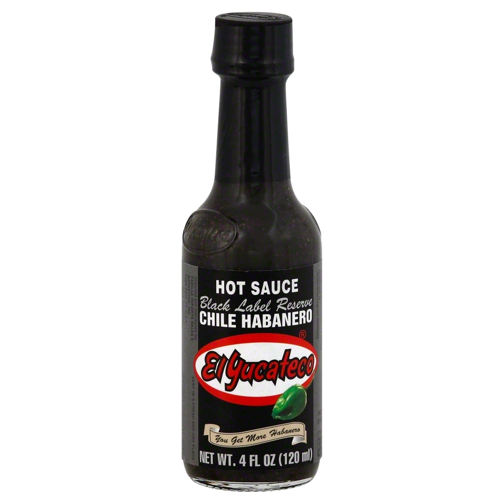 El Yucateco Hot Sauce Chile Habanero - Case of 12 - 4 OZ