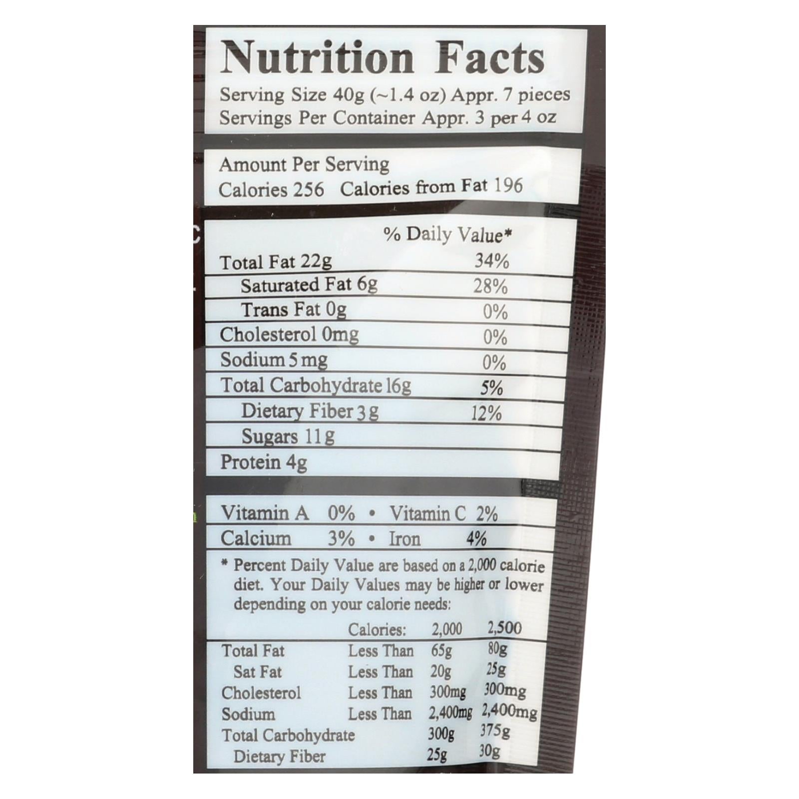 Next Organics Walnuts, Dark Chocolate  - Case of 6 - 4 OZ