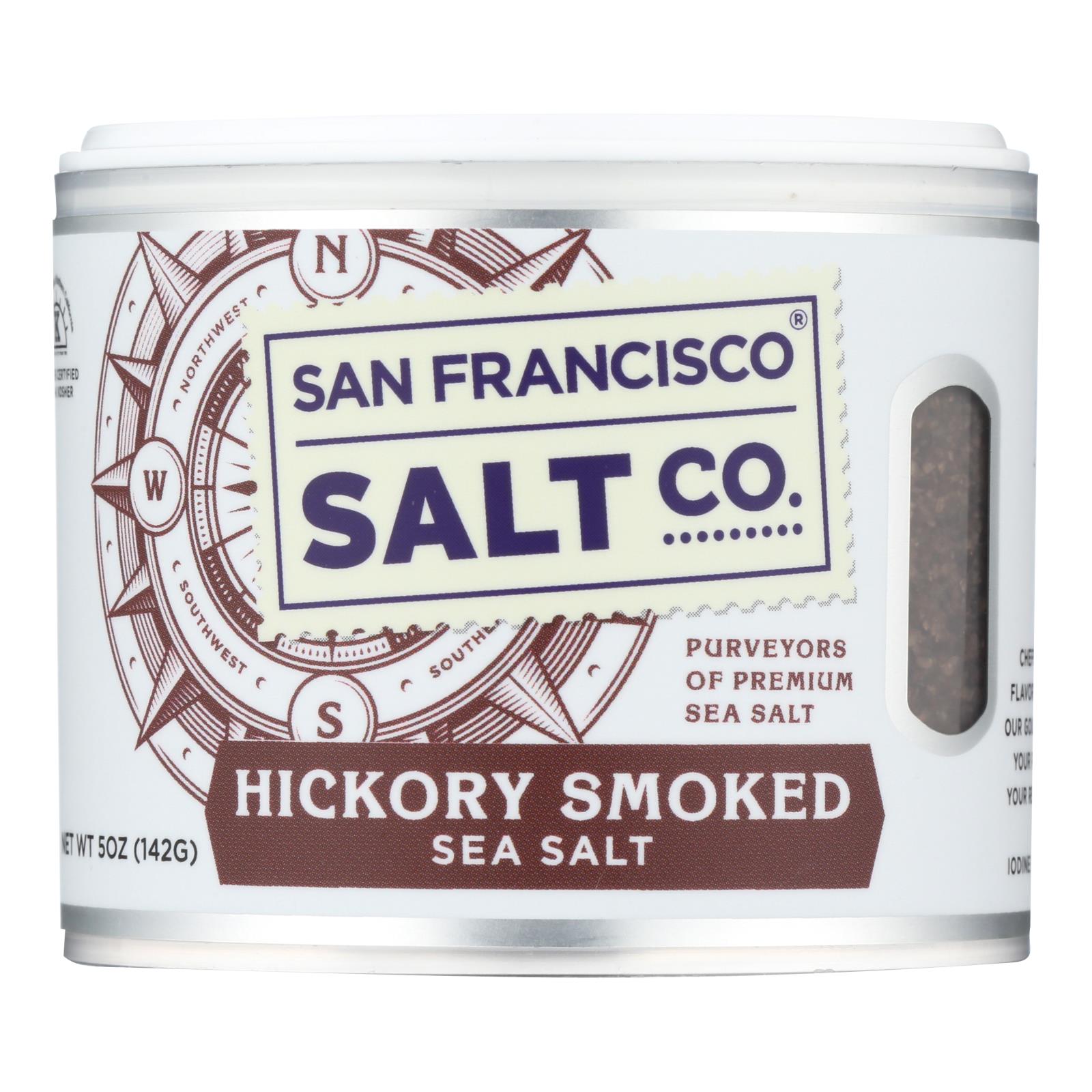 San Francisco Salt Company Hickory Smoked Sea Salt  - Case of 6 - 5 OZ