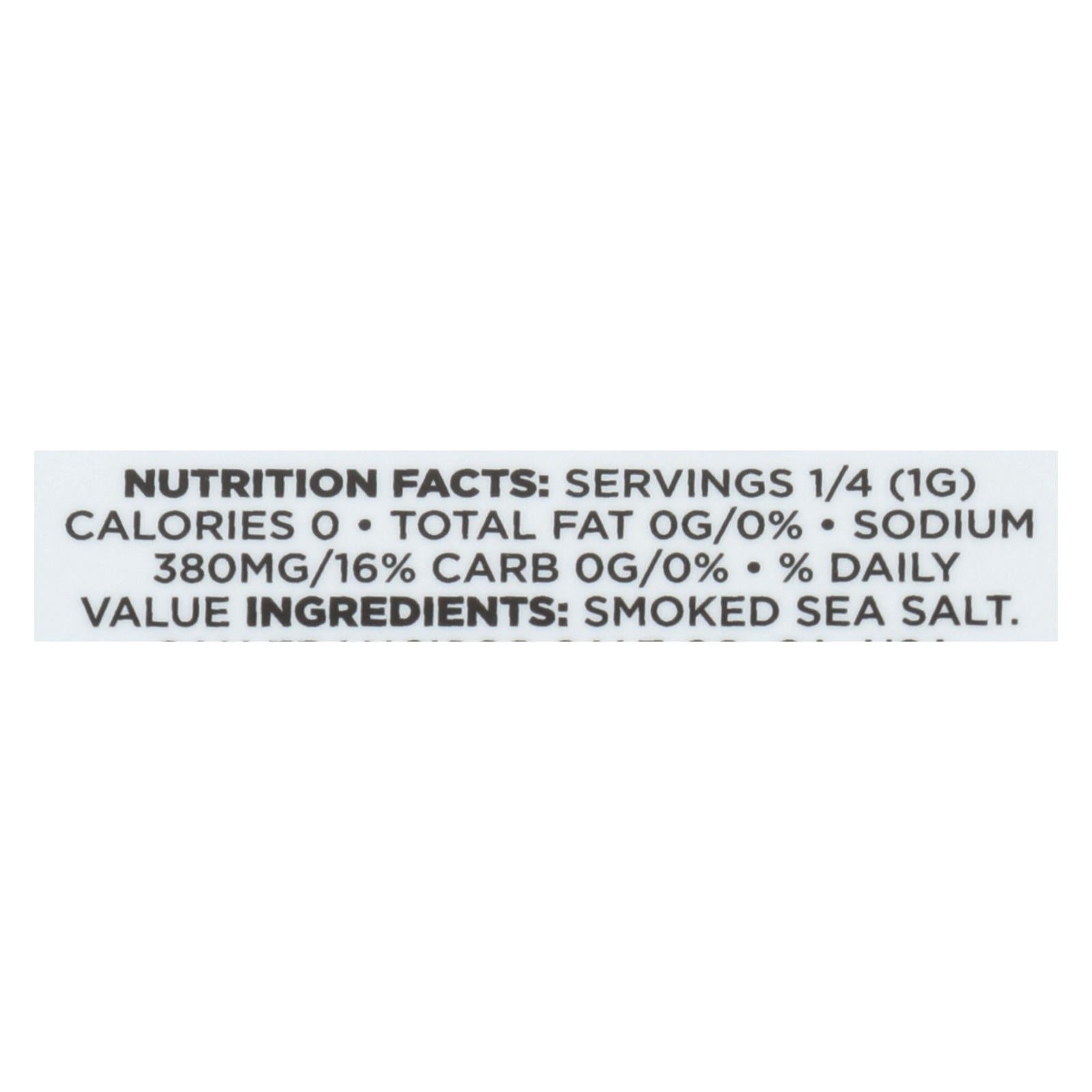 San Francisco Salt Company Hickory Smoked Sea Salt  - Case of 6 - 5 OZ