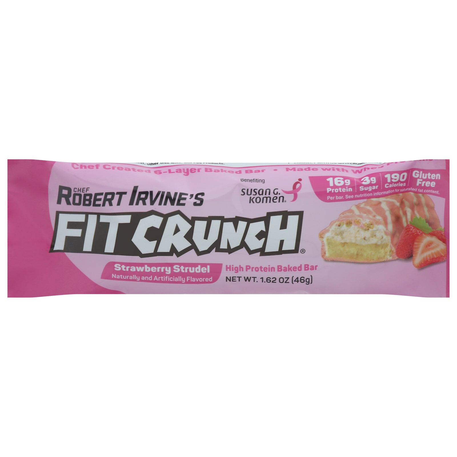Fit Crunch - Bar Strawberry Strudel - CS of 9-1.62 OZ