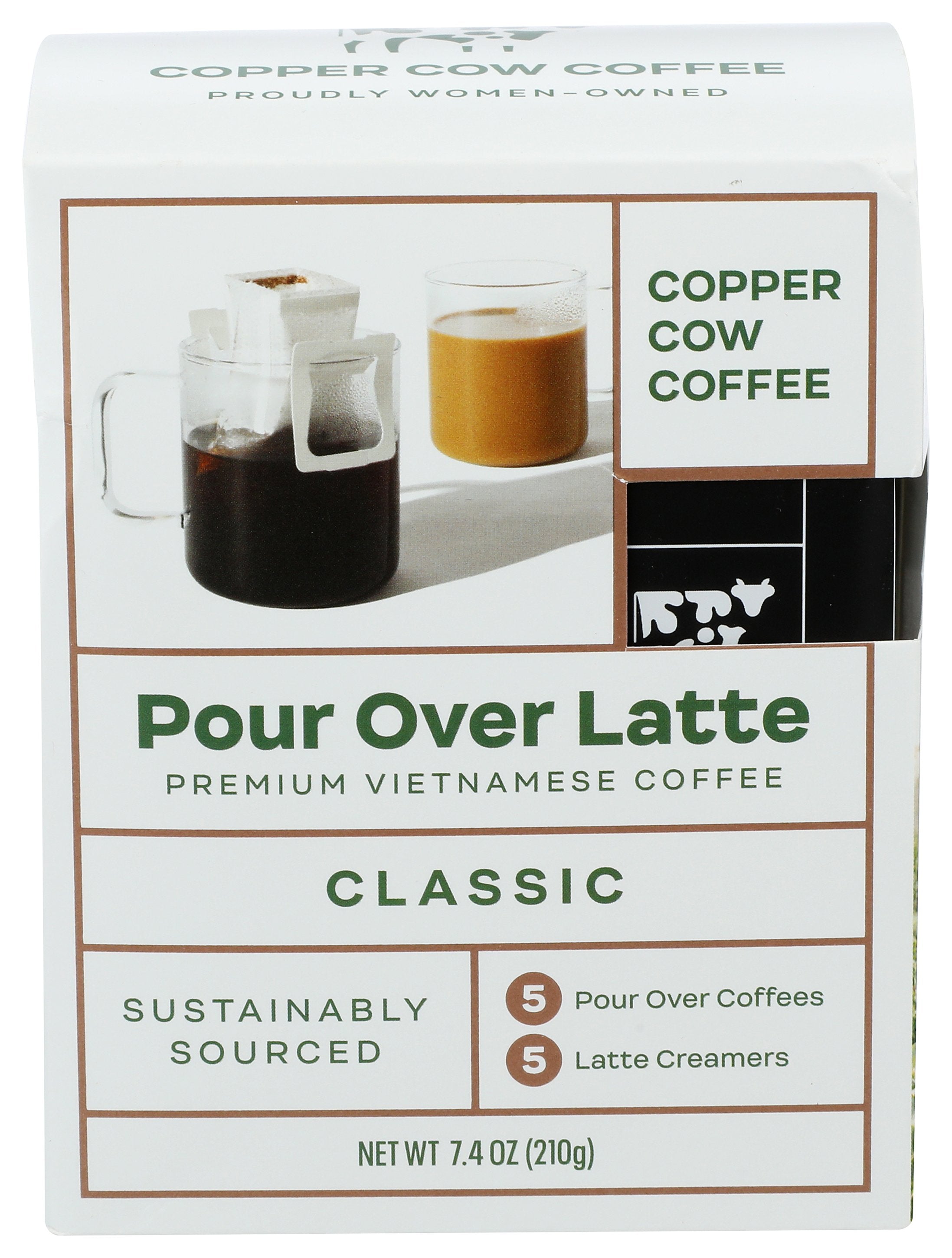 COPPER COW COFFEE COFFEE CLSSC POUROVR 5PK - Case of 6