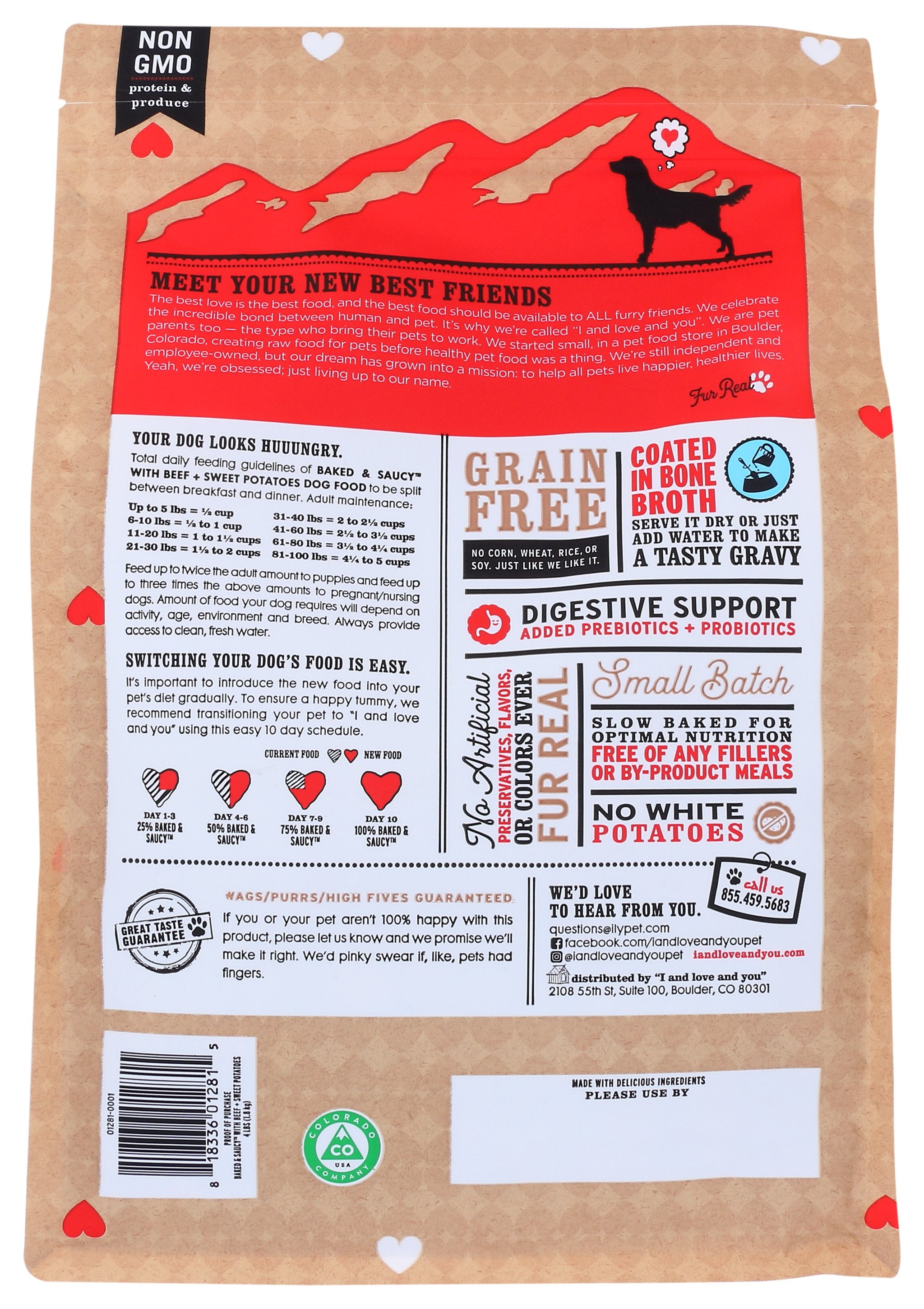 I&LOVE&YOU DOG FOOD BKD SWT POT BEEF - Case of 4