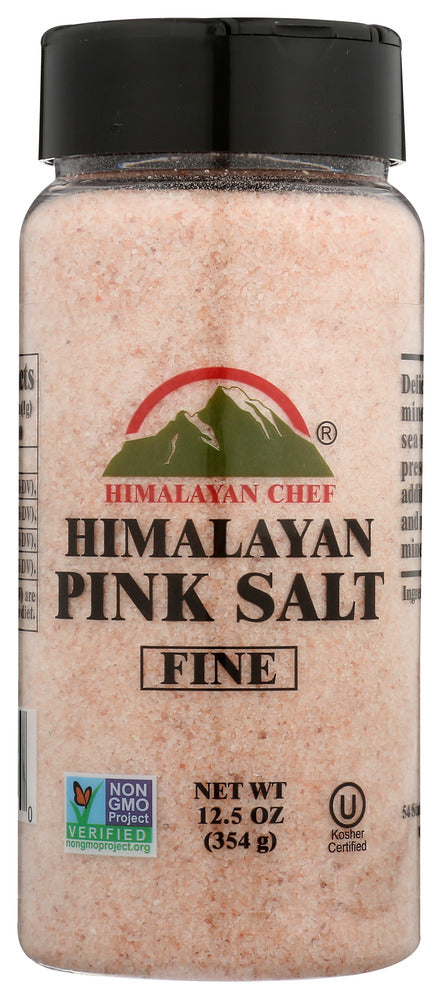 Himalayan Chef Salt Himalayan Pink Fine - Case of 12 - 12.5 OZ