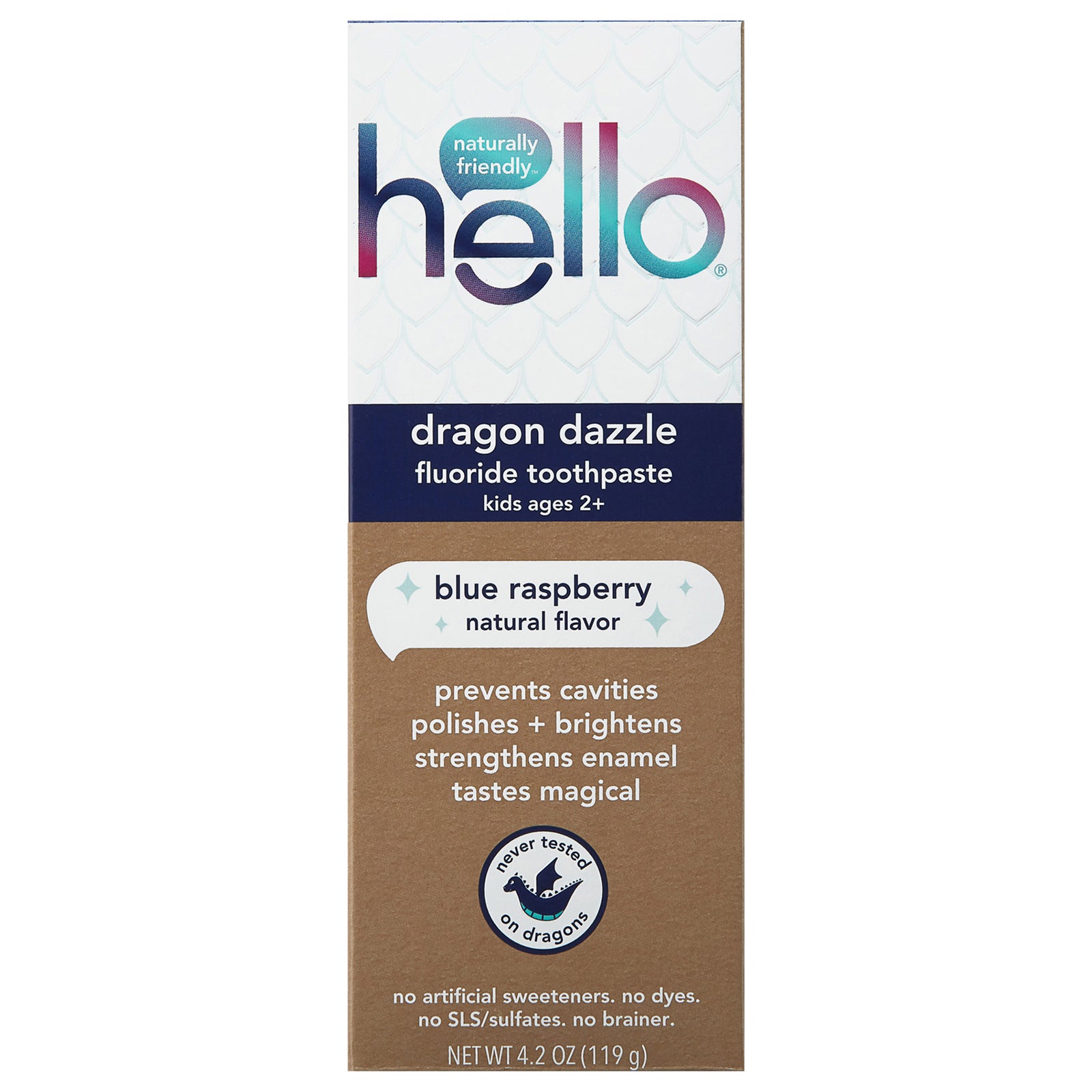 Hello Products Llc - Tthpst Kid Blue Raspberry - EA of 1-4.2 OZ