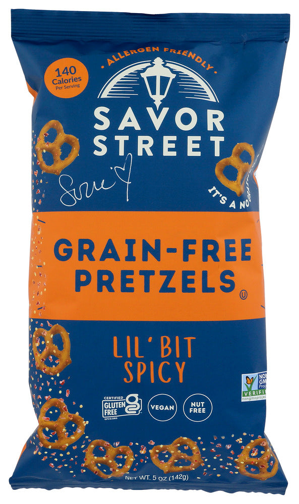 Savor by Suzie Grain-Free Pretzel Spicy - Case of 12 - 5 oz