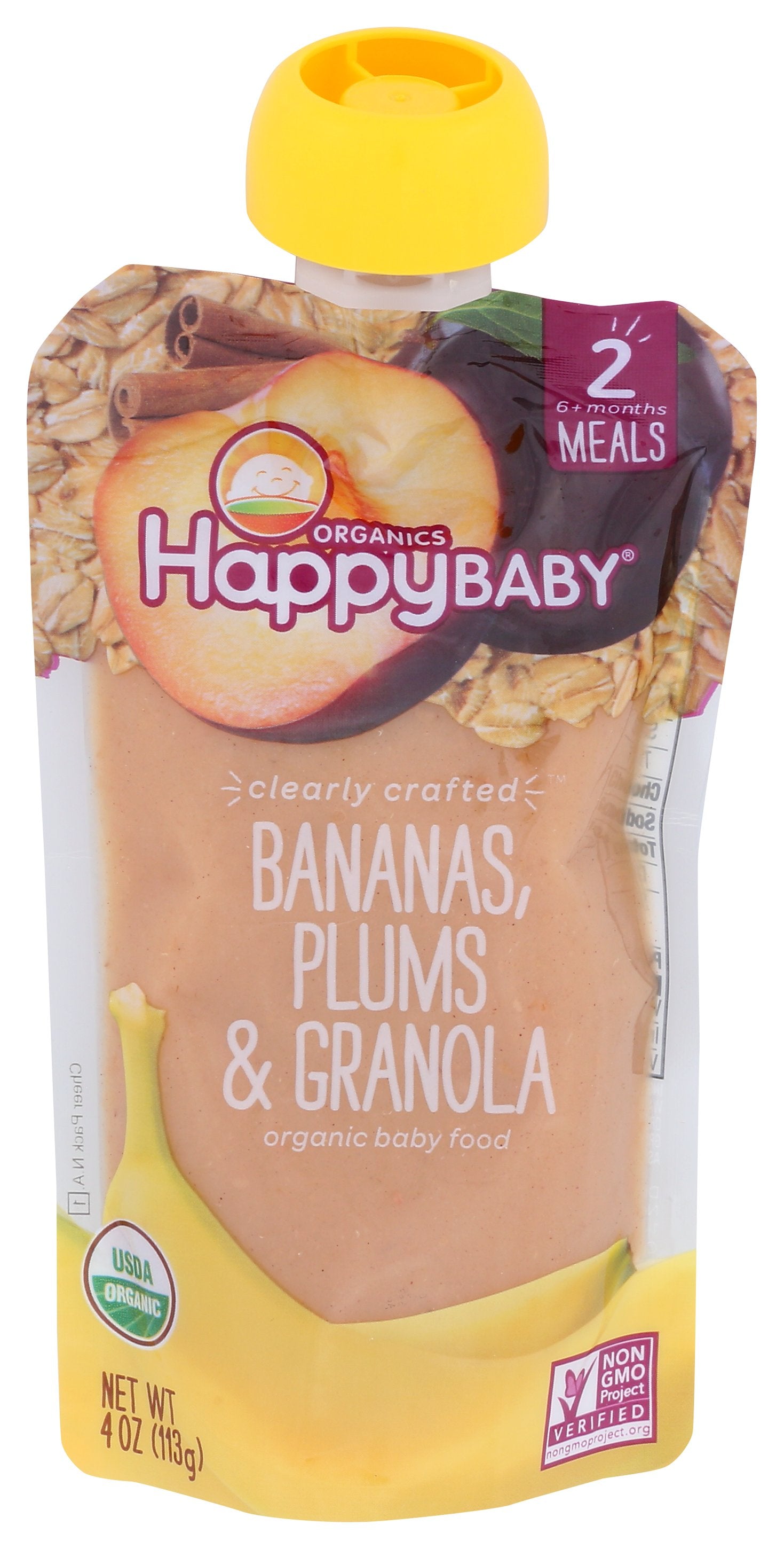 HAPPY BABY GRANOLA BANANA & PLUMS - Case of 16