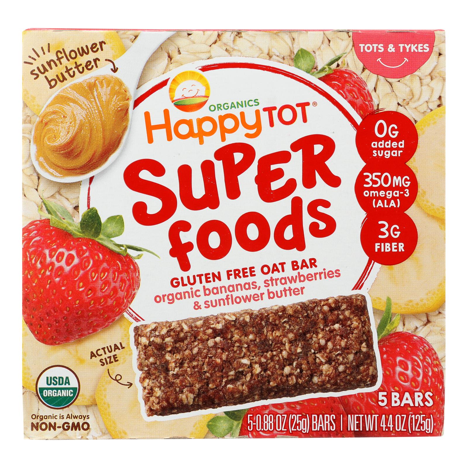 Happy Tot - Br Oat Ban Straw Snfl - Case of 6 - 5/.88OZ