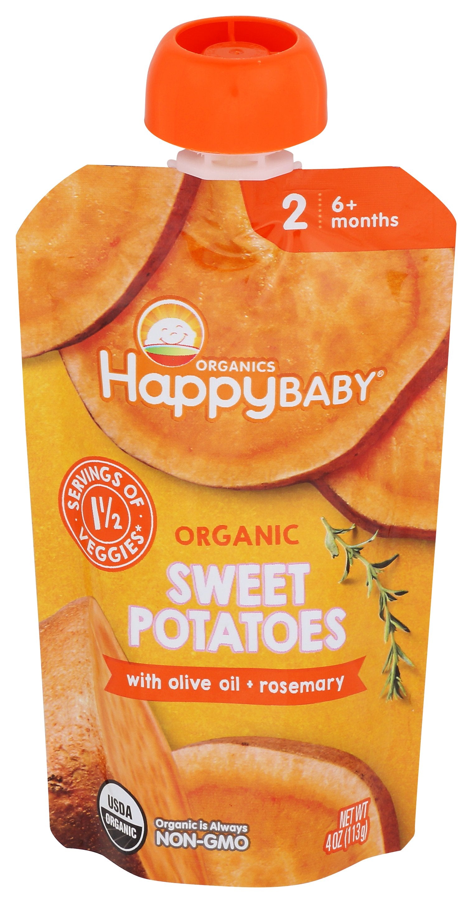 HAPPY BABY FOOD BABY SWTPOT OLV ORG - Case of 16