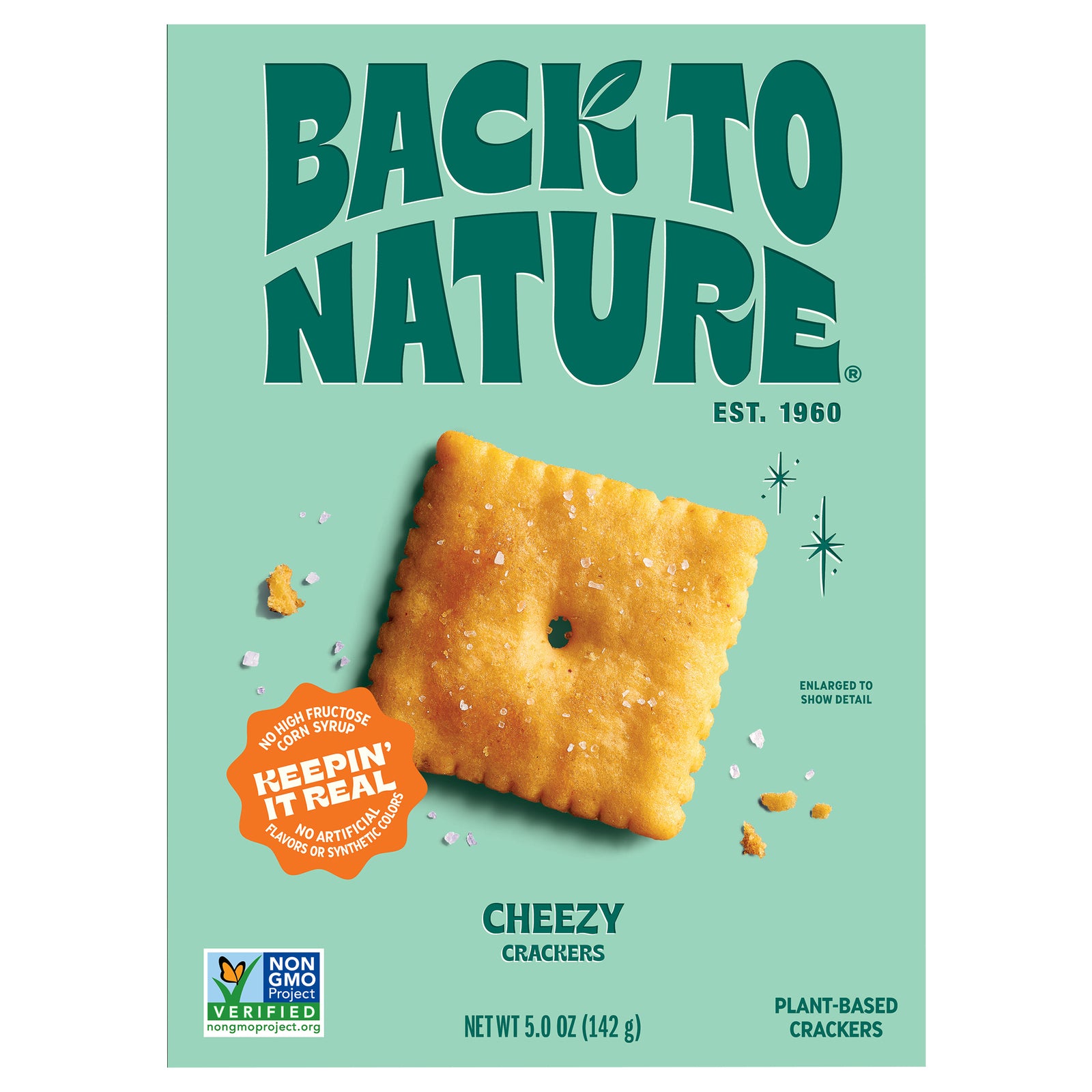 Back To Nature - Crackers Cheezy Square - CS of 6-5 OZ
