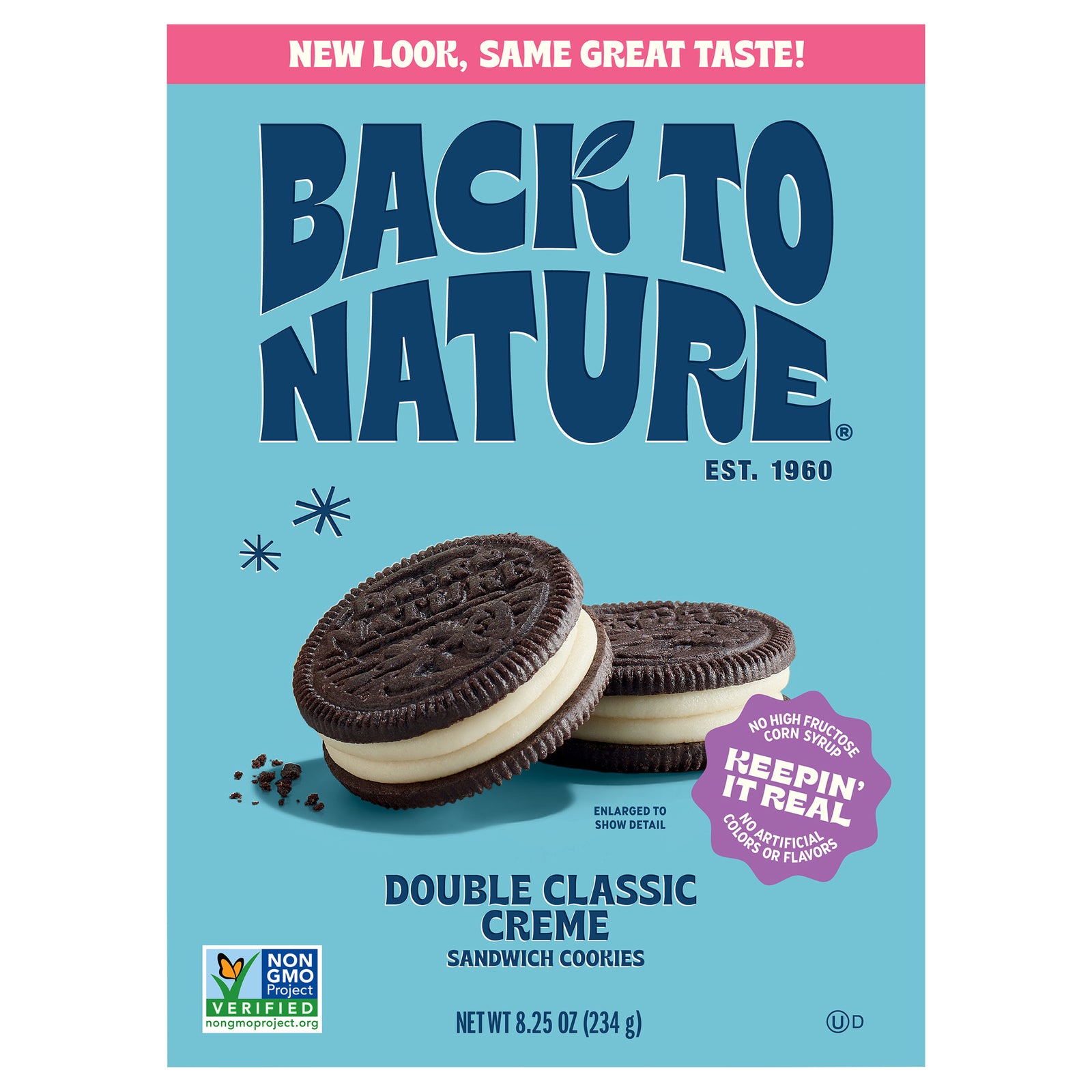 Back To Nature - Cookies Dbl Crm Clsc Sndw - CS of 6-8.25 OZ
