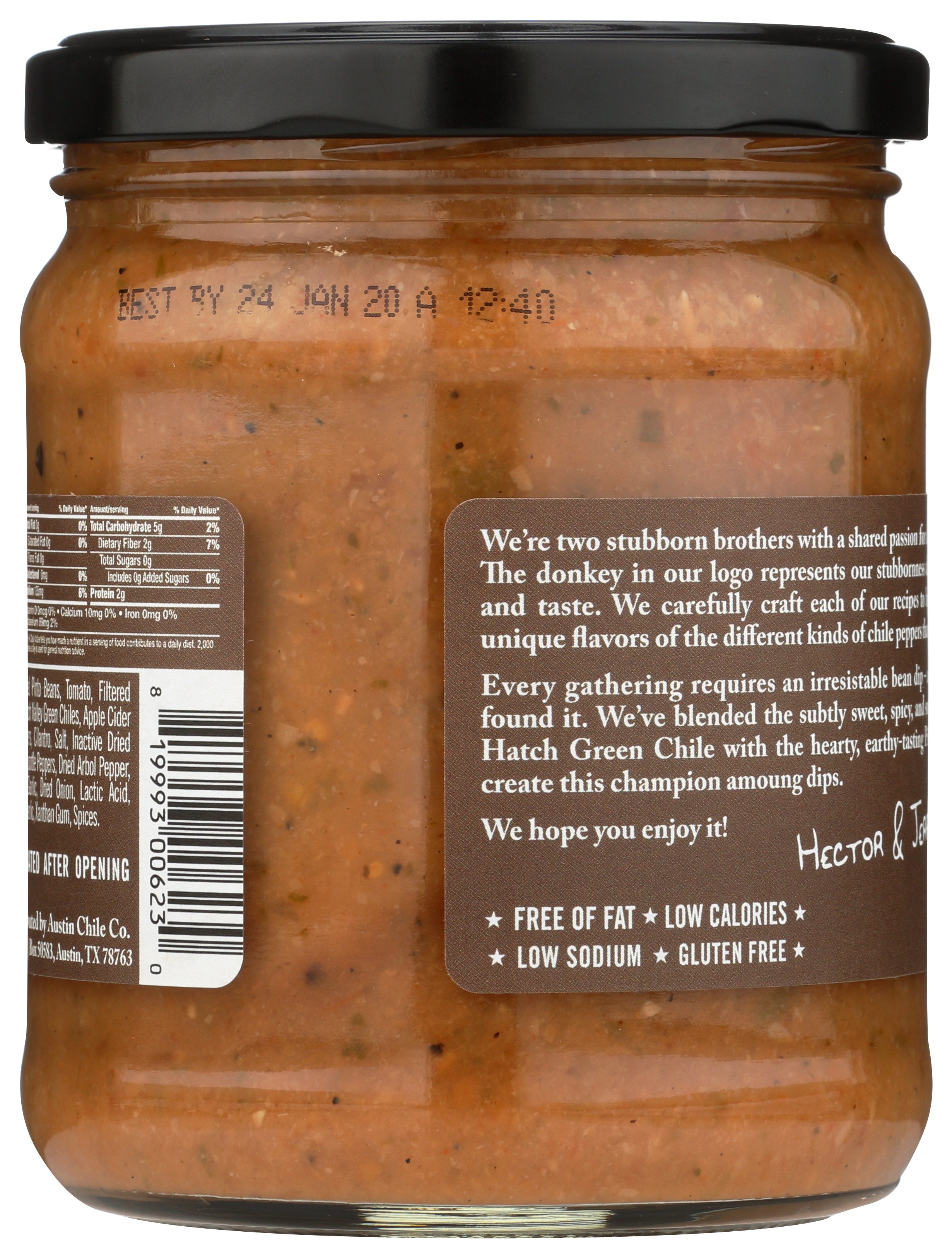 AUSTIN CHILE COMPANY DIP PINTO BEAN CHILE - Case of 6