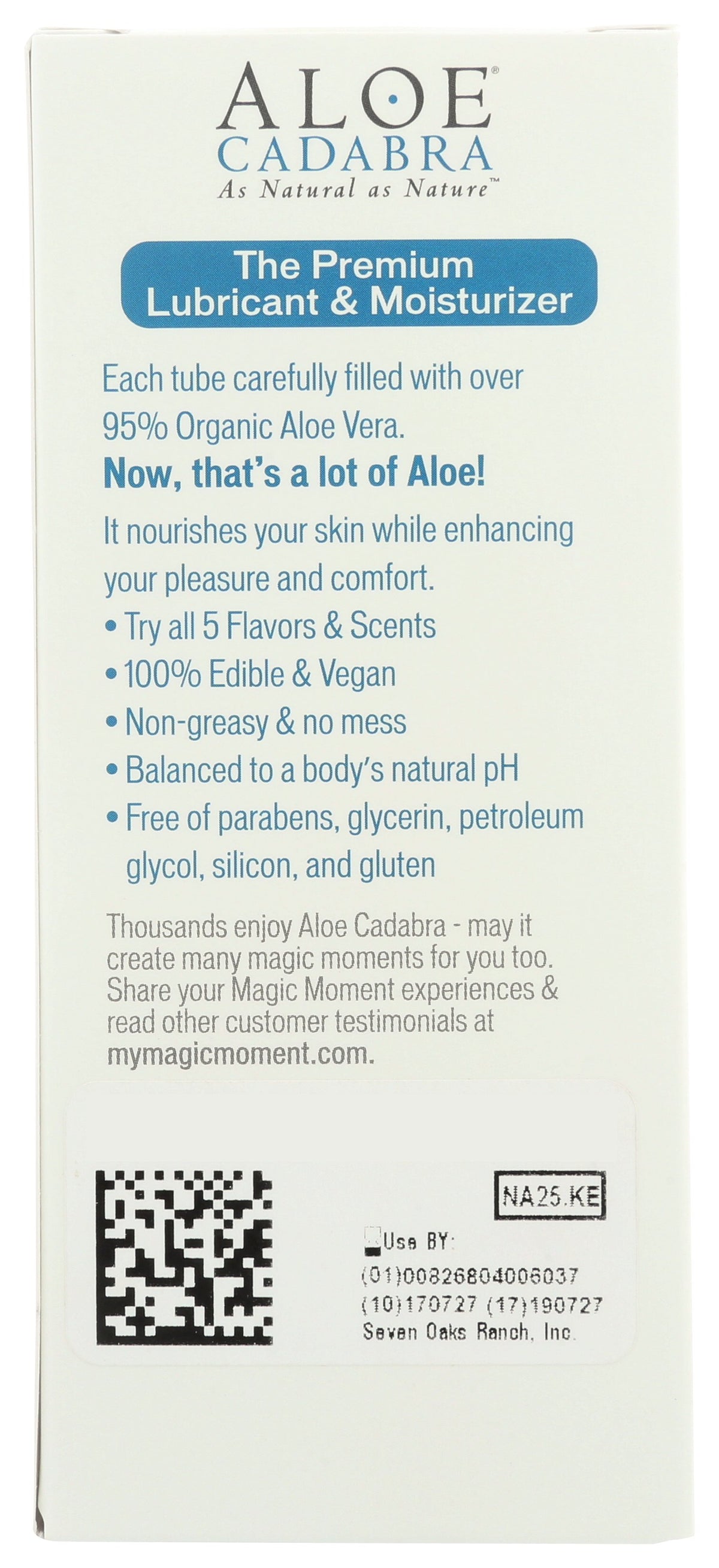 ALOE CADABRA LUBRICANT NATURAL ALOE - Case of 3