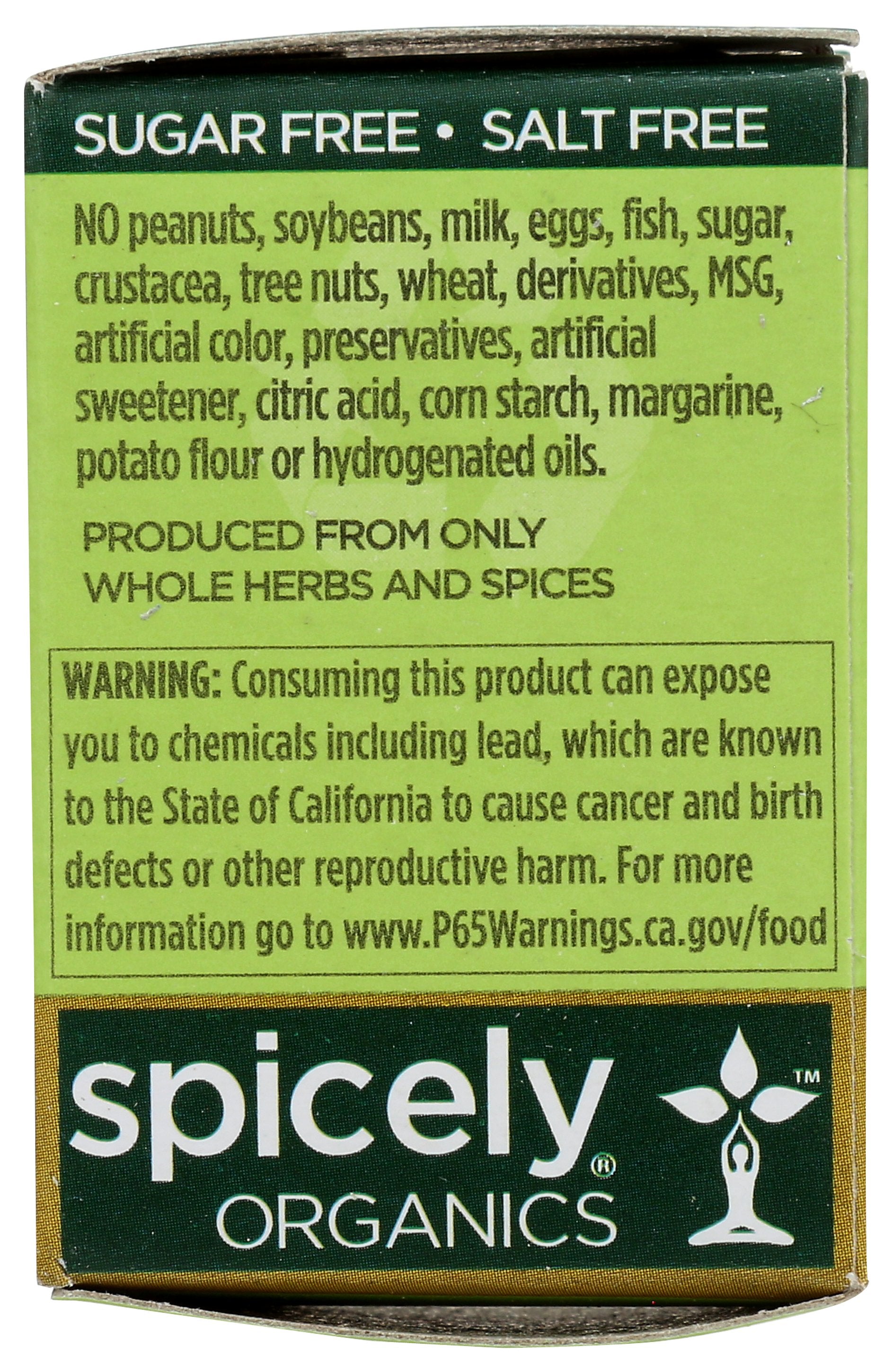 SPICELY ORGANICS SPICE VANILLA BEAN BOX - Case of 6