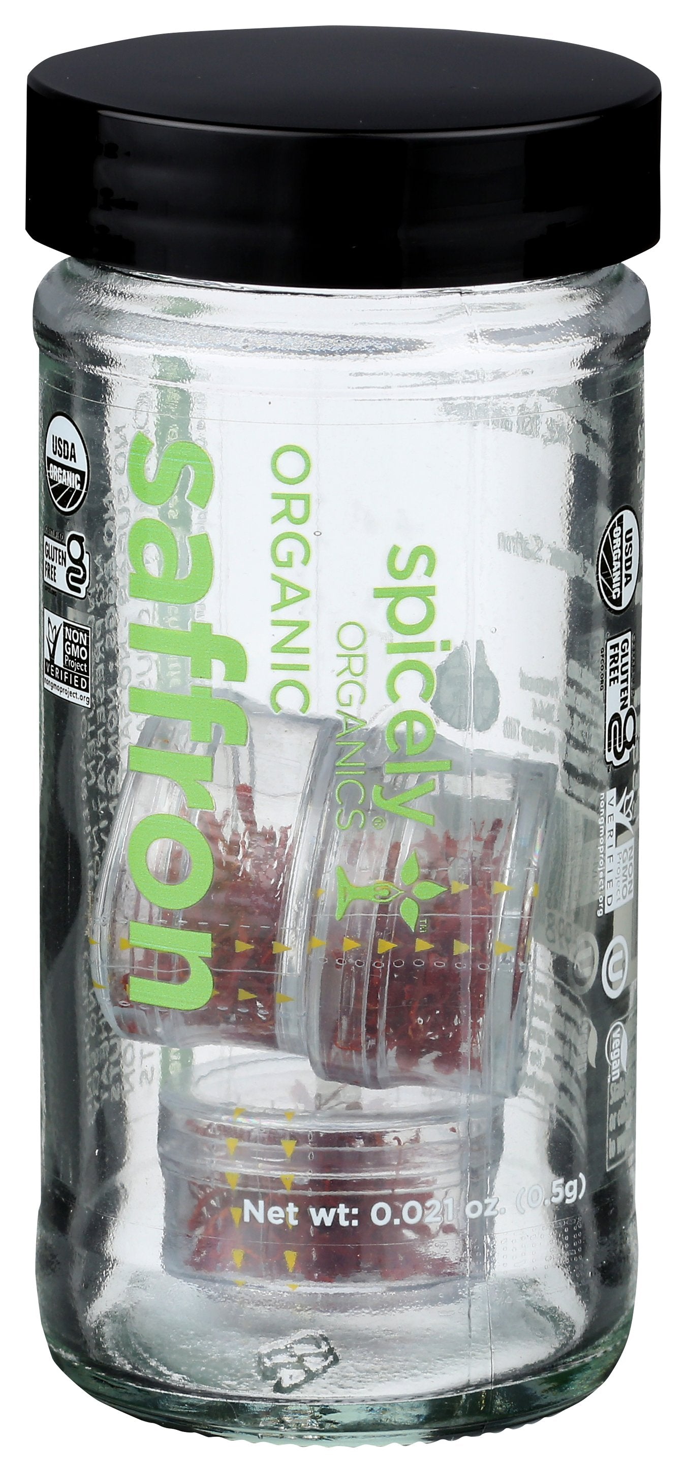SPICELY ORGANICS SEASONING SAFFRON JAR ORG - Case of 3