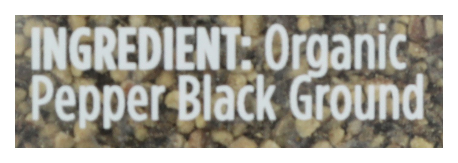 SPICELY ORGANICS SPICE PEPPER BLK GRND ORG - Case of 2