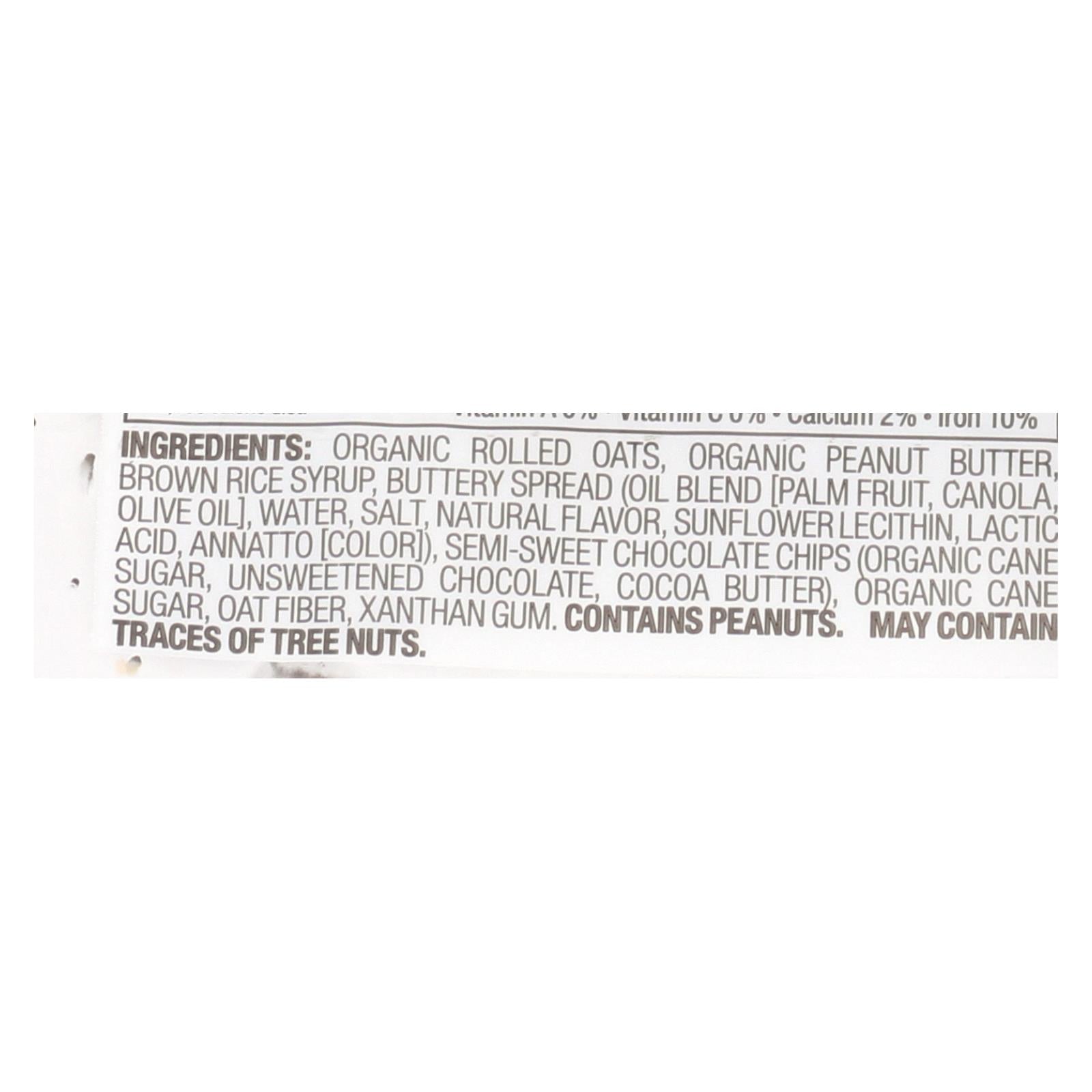 Bobo's Oat Bars - Oat Bar - Peanut Butter Filled Chocolate Chip - Case of 12 - 2.5 oz