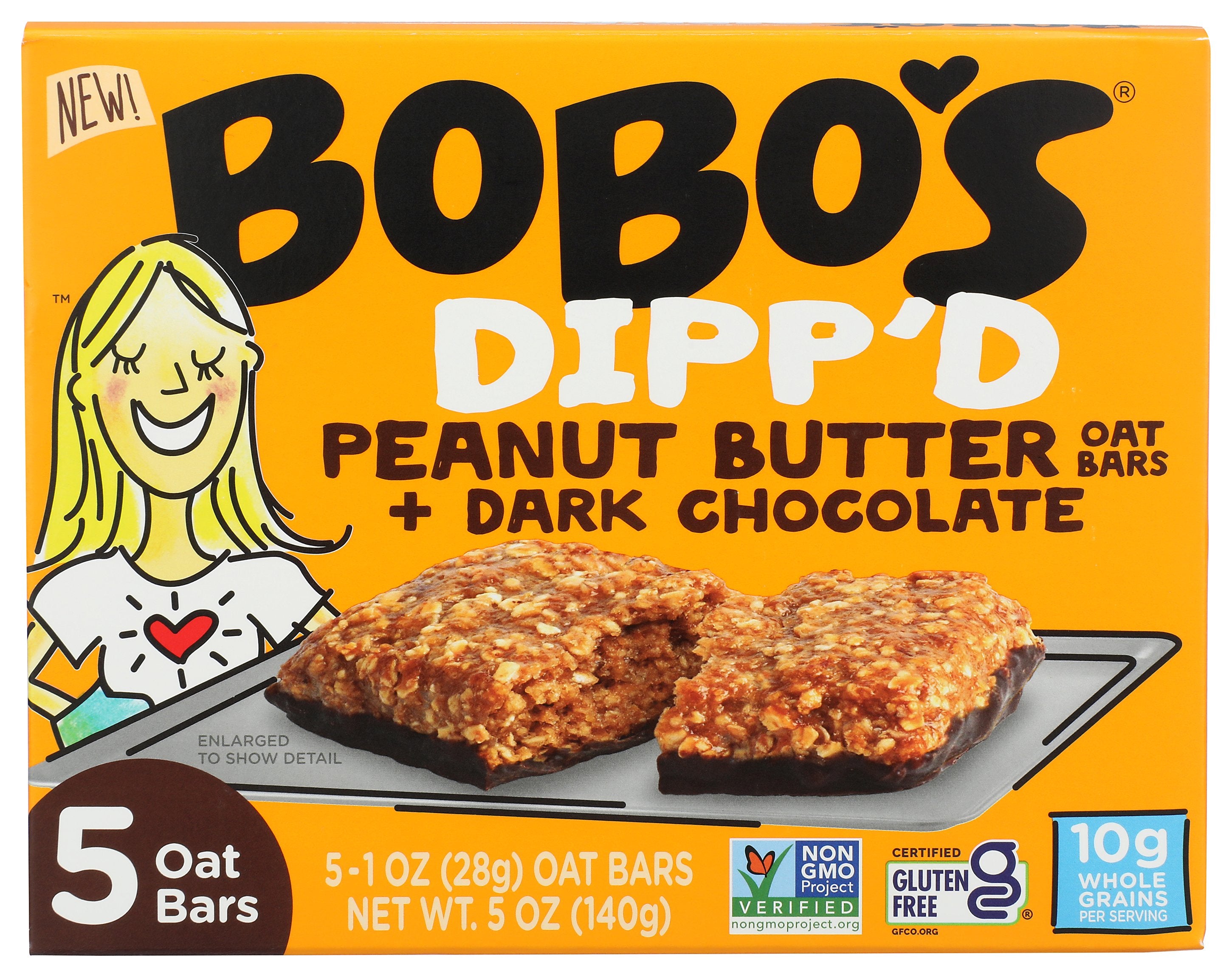 BOBOS OAT BARS BAR DIPPD DRK CHOC PB - Case of 6