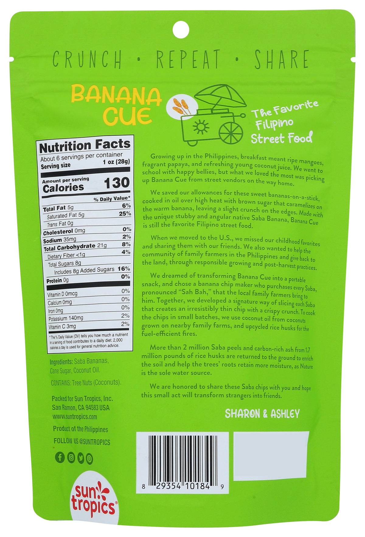 SUN TROPICS CHIP BANANA ISLAND ORIGINAL - Case of 12