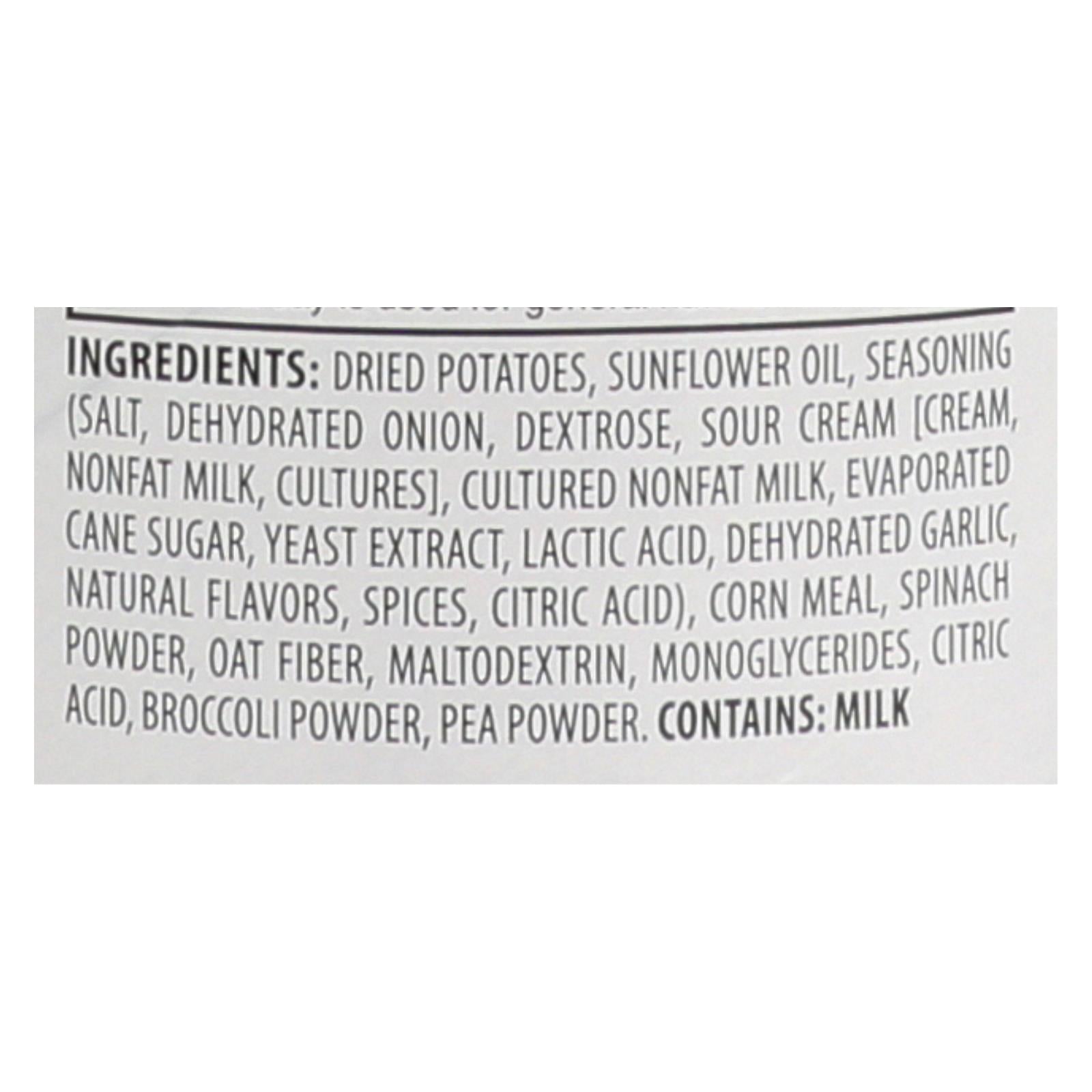 Sensible Portions Sour Cream & Onion Garden Veggie Chips In A Canister  - Case of 12 - 5 OZ