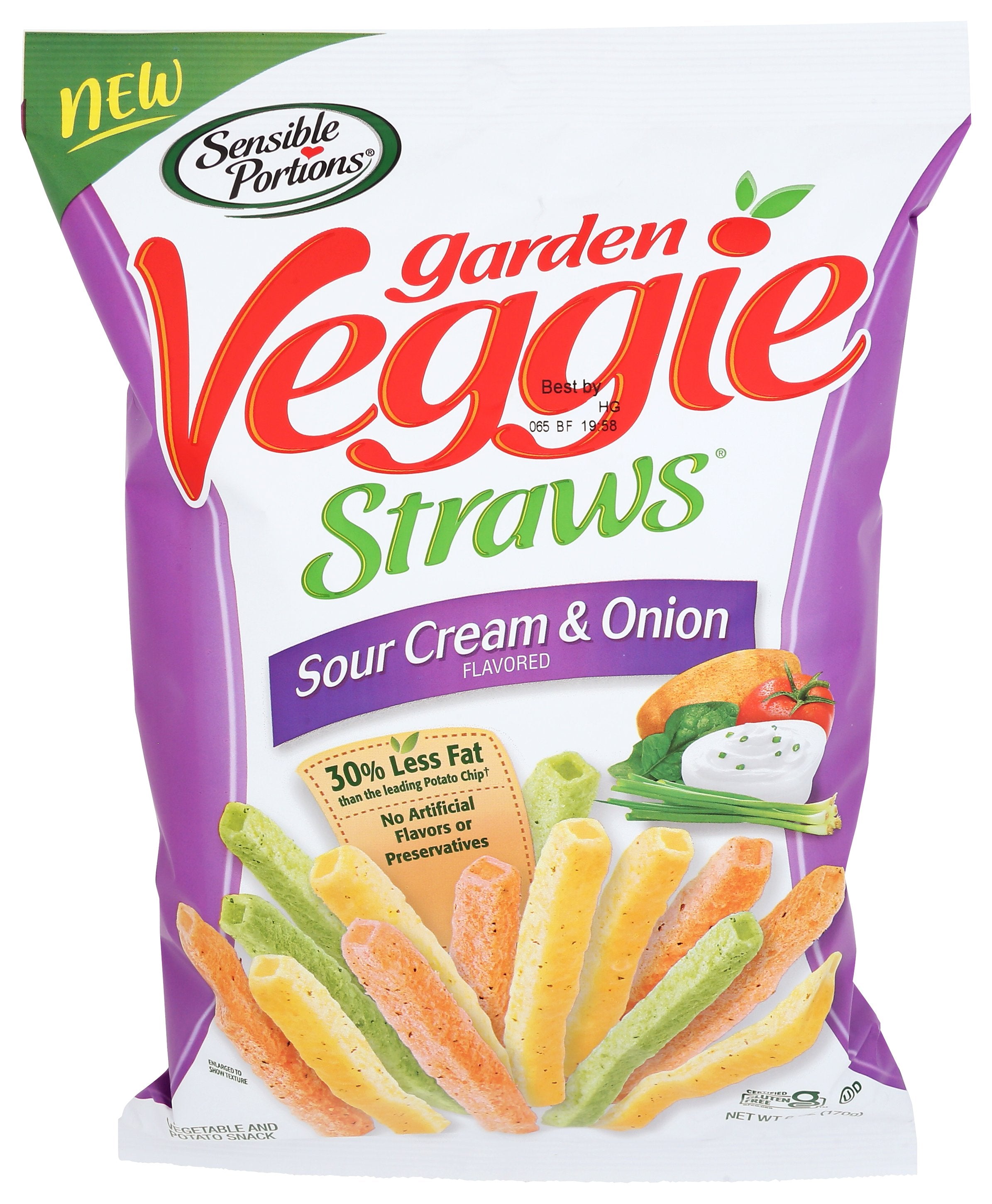 SENSIBLE PORTIONS STRAW VEG SOUR CRM ONION - Case of 6