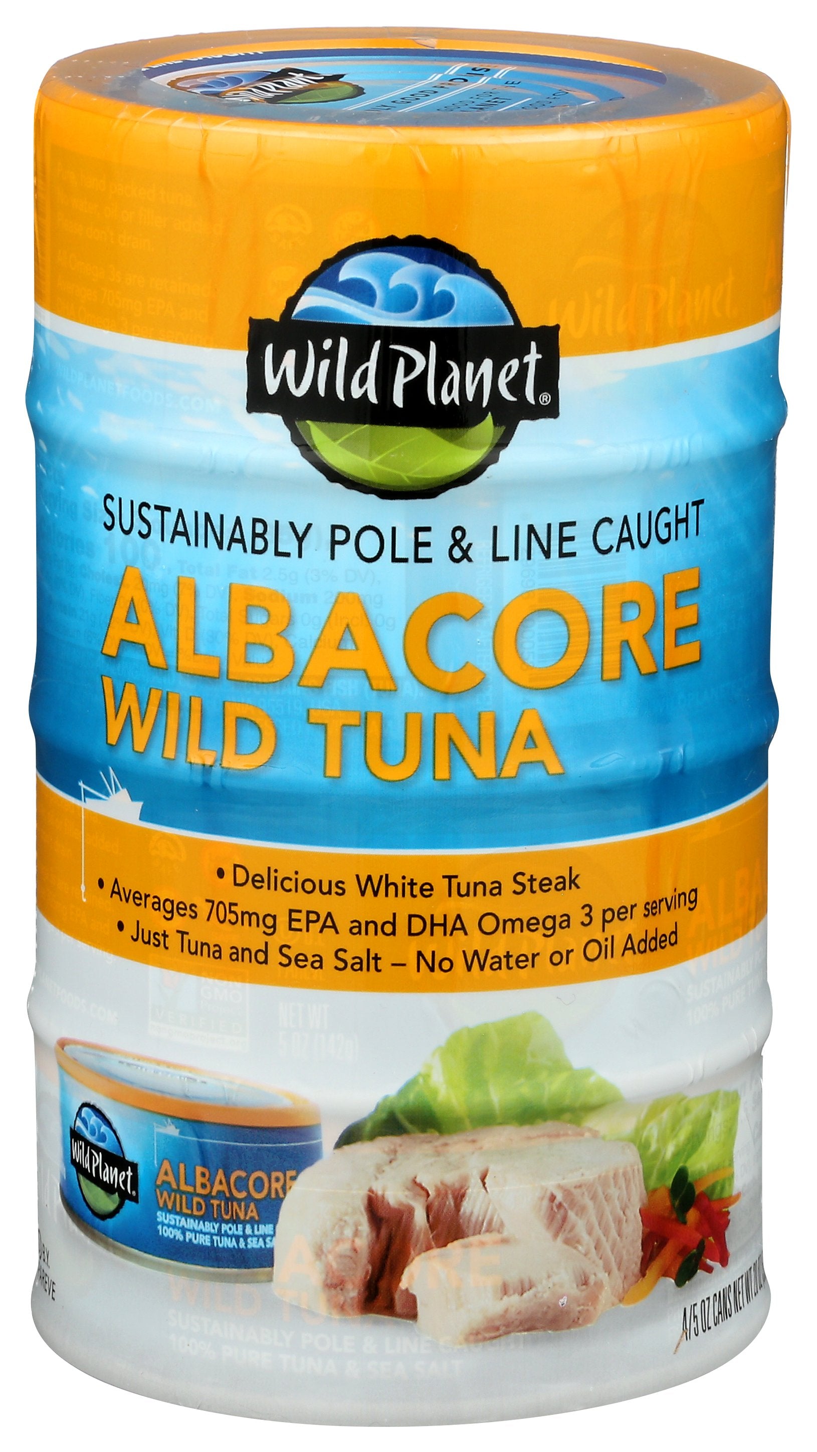 WILD PLANET TUNA WILD ALBACORE 4PK ST - Case of 12