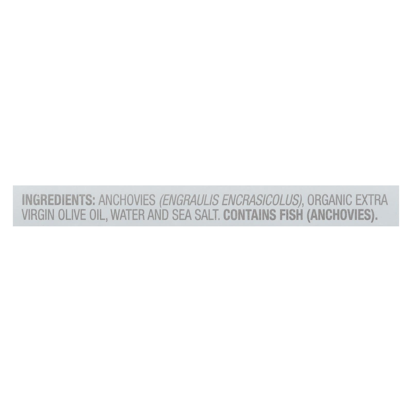 Wild Planet White Anchovies in Extra Virgin Olive Oil - Case of 12 - 4.4 oz