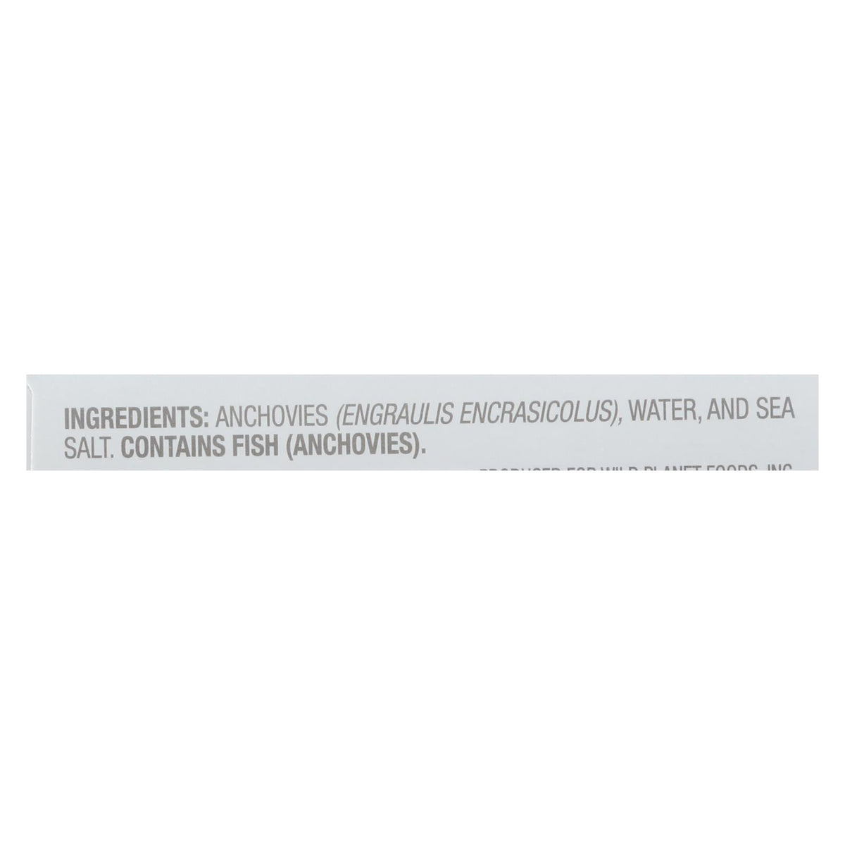 Wild Planet White Anchovies - in Water - Case of 12 - 4.4 oz