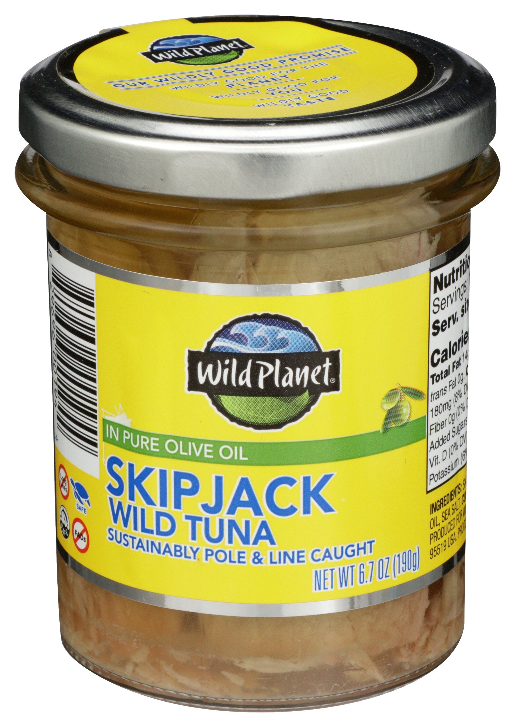 WILD PLANET TUNA EVOO JAR - Case of 6