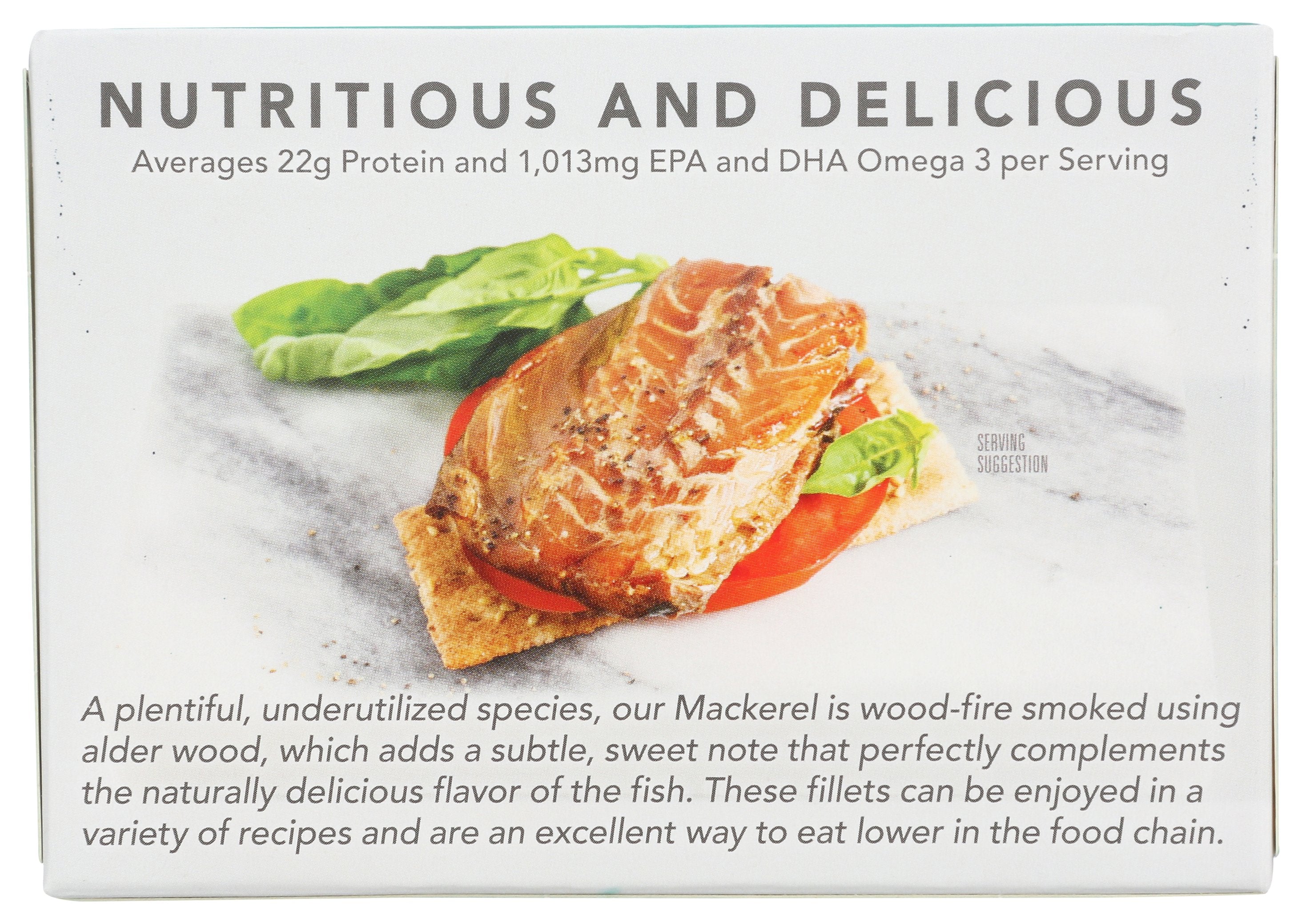 WILD PLANET MACKEREL WILD SMOKED - Case of 12