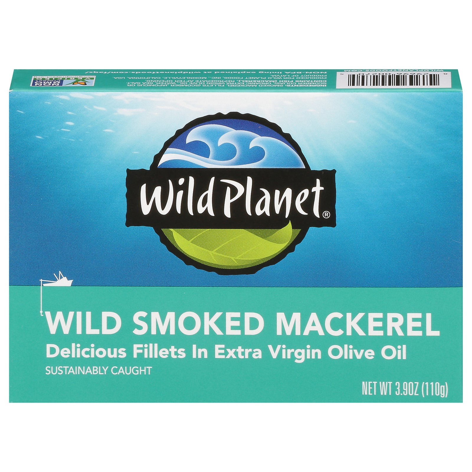 Wild Planet - Mackerel Wild Smoked - CS of 12-3.9 OZ