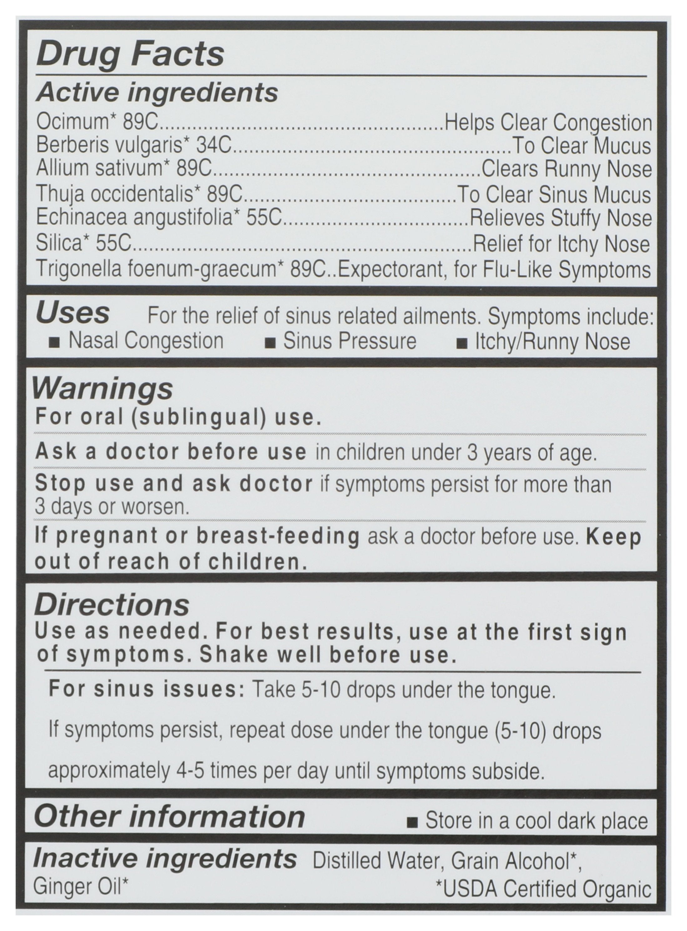 FORCES OF NATURE IMMUNEDROPS SINUS - Case of 3