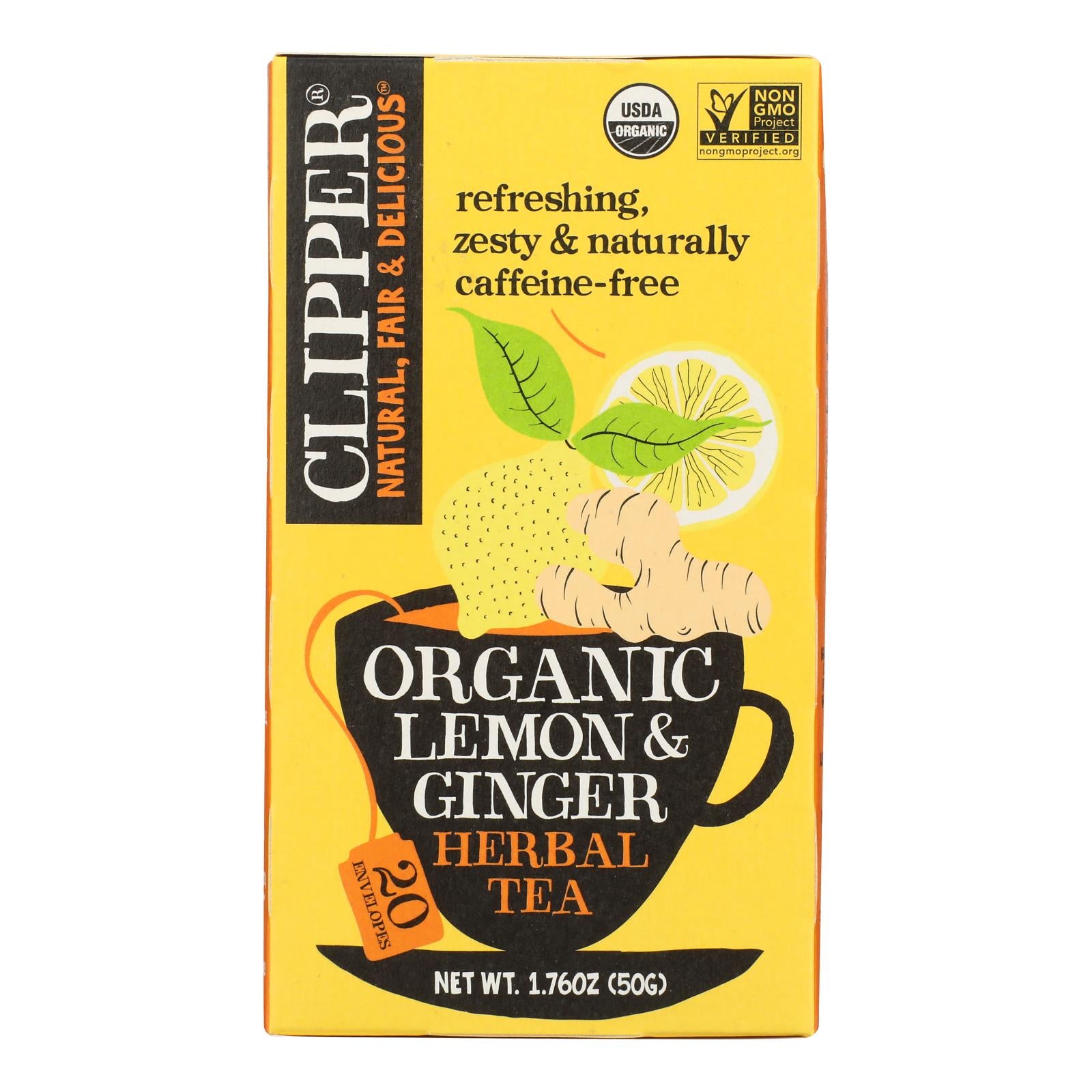 Clipper Tea - Organic Tea - Main Squeeze - Case of 6 - 20 Bags
