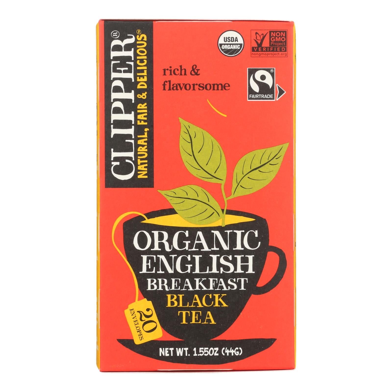Clipper Tea - Organic Tea - Big Ben - Case of 6 - 20 Bags