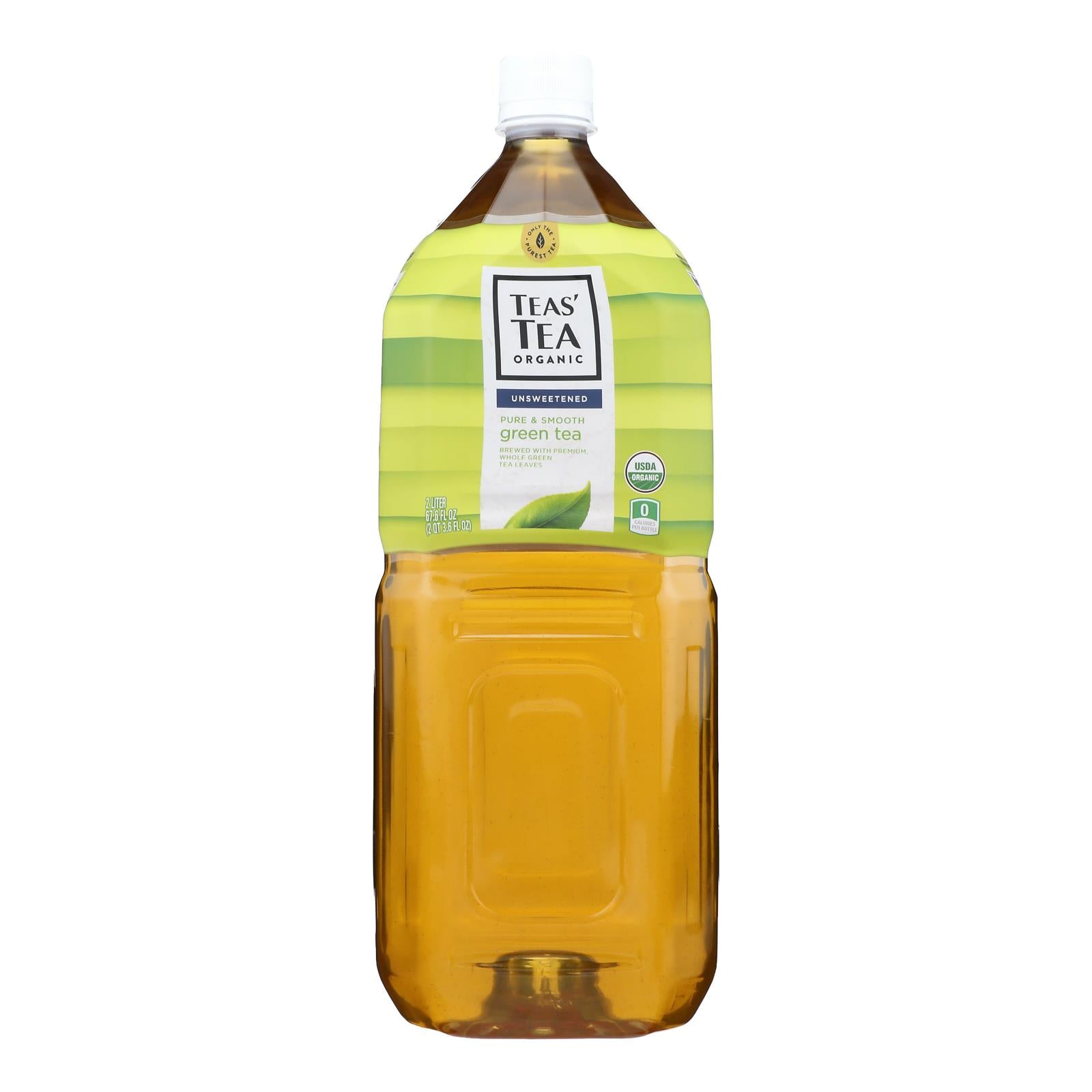 Teas' Tea Unsweetened Pure Green Tea  - Case Of 6 - 67.6 Fz