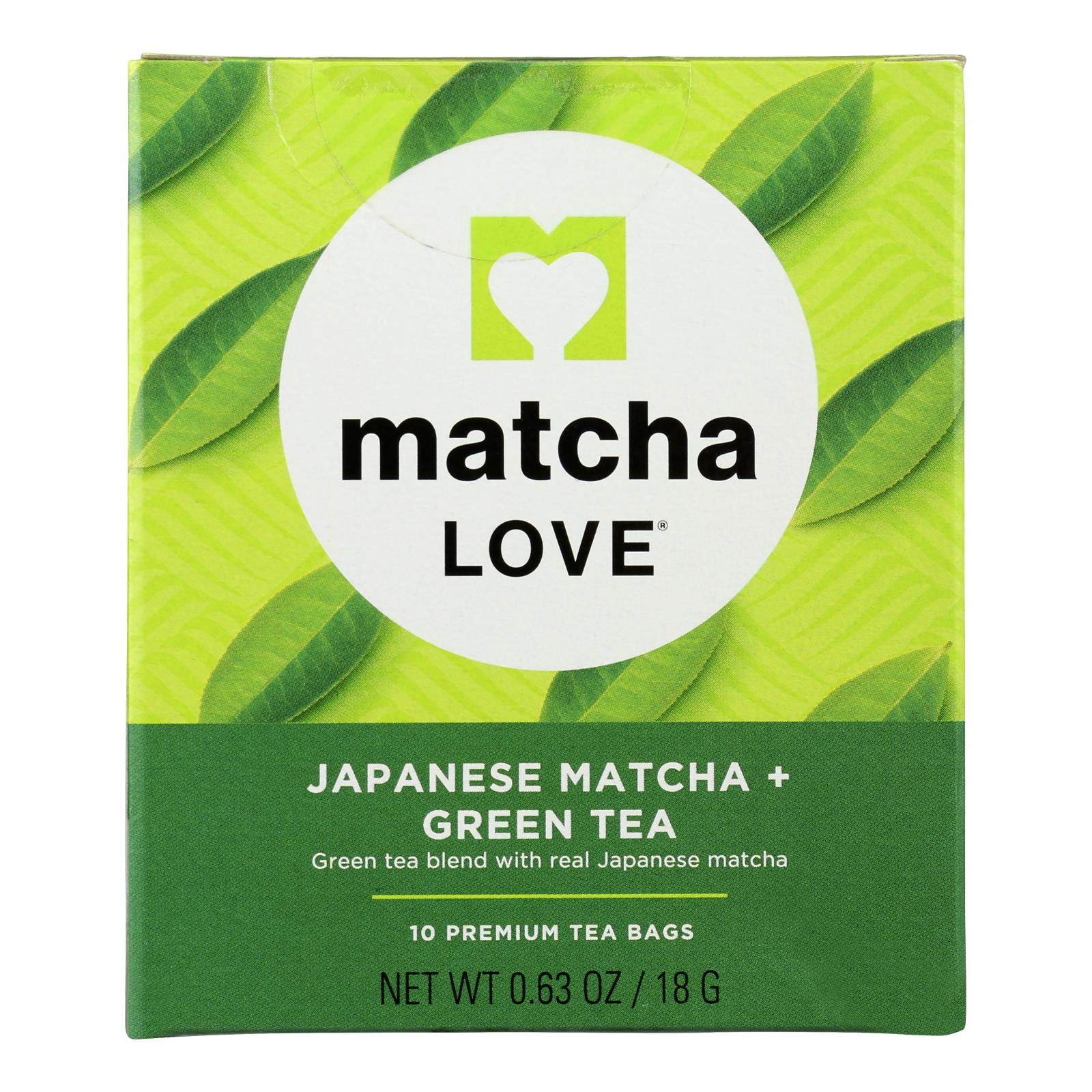 Matcha Love In Matcha Green Tea Traditional Flavor  - Case of 6 - 10 BAGS